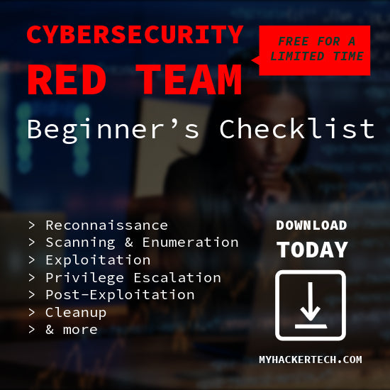 Cybersecurity Red Team Beginner’s Checklist by DarkByteGear