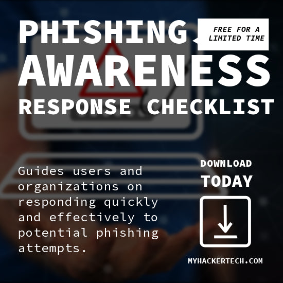 Phishing Awareness Response Checklist by DarkByteGear