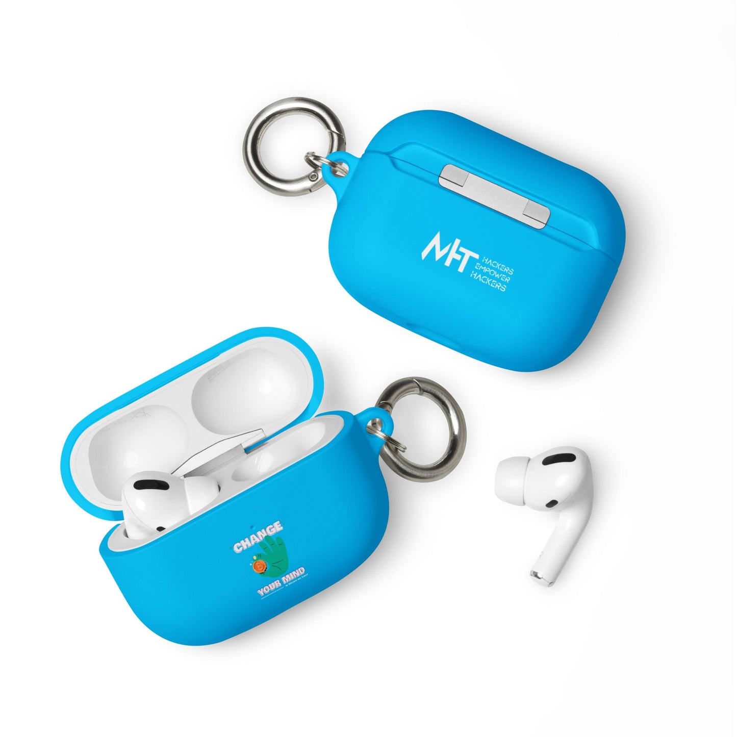 Change your mind in Bitcoin we Trust - AirPods case by DarkByteGear