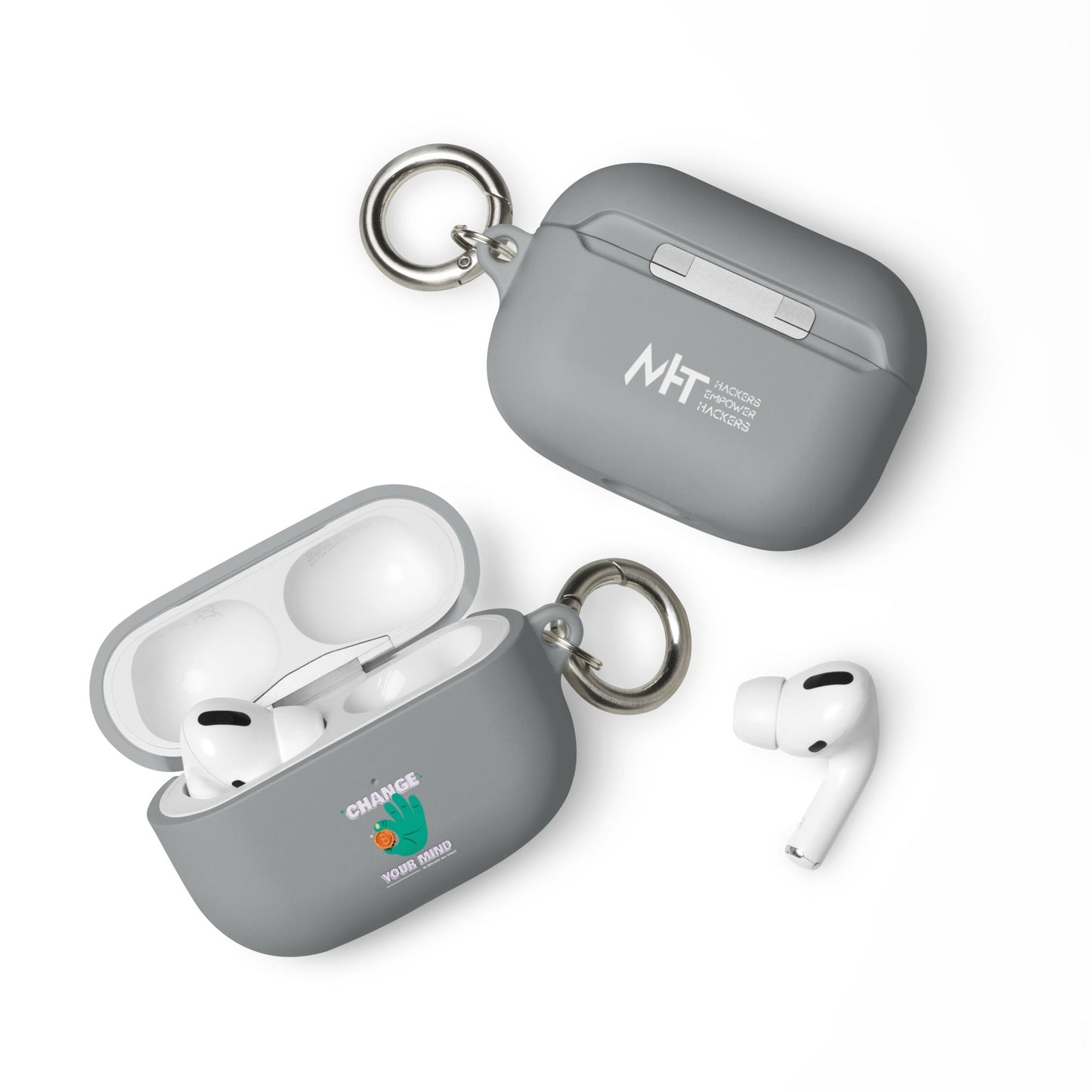 Change your mind in Bitcoin we Trust - AirPods case by DarkByteGear