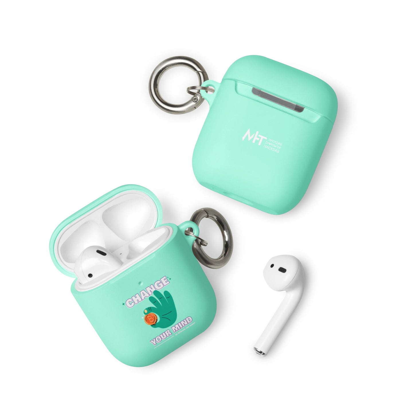 Change your mind in Bitcoin we Trust - AirPods case by DarkByteGear