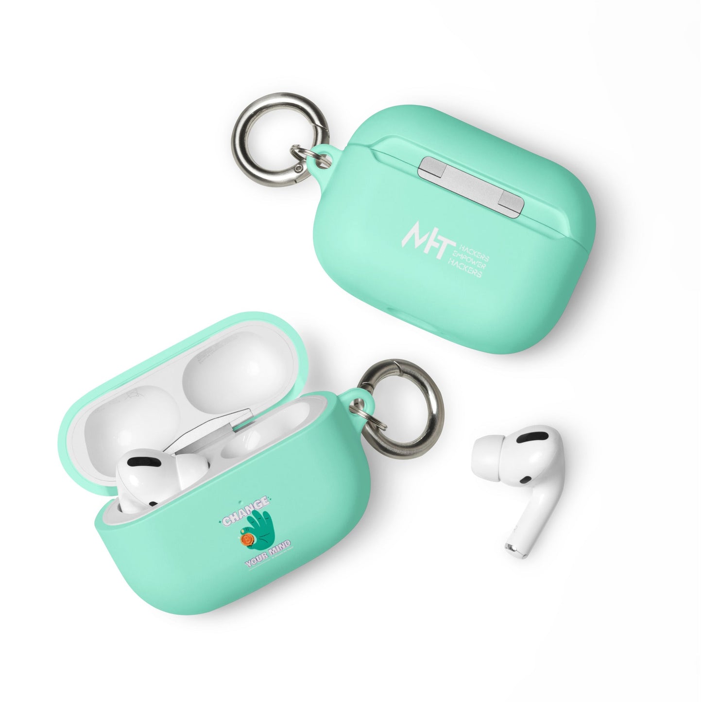 Change your mind in Bitcoin we Trust - AirPods case by DarkByteGear
