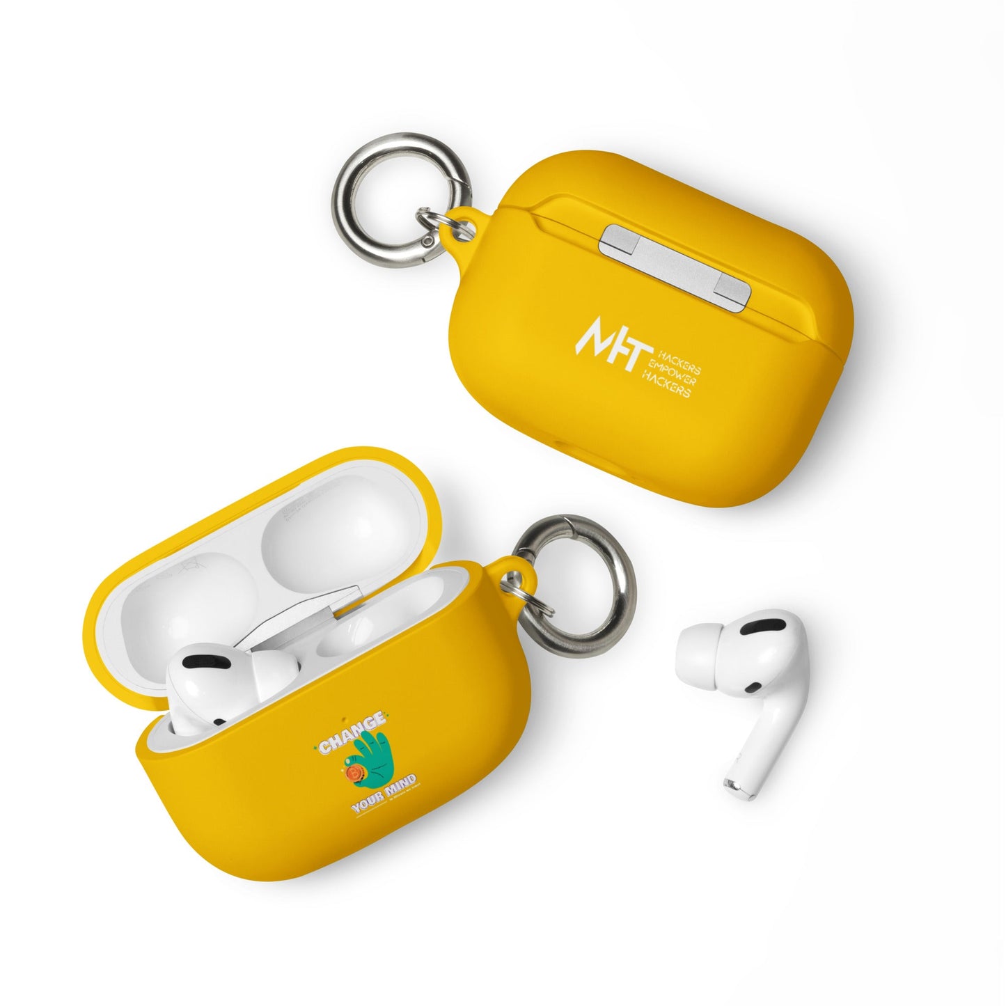 Change your mind in Bitcoin we Trust - AirPods case by DarkByteGear