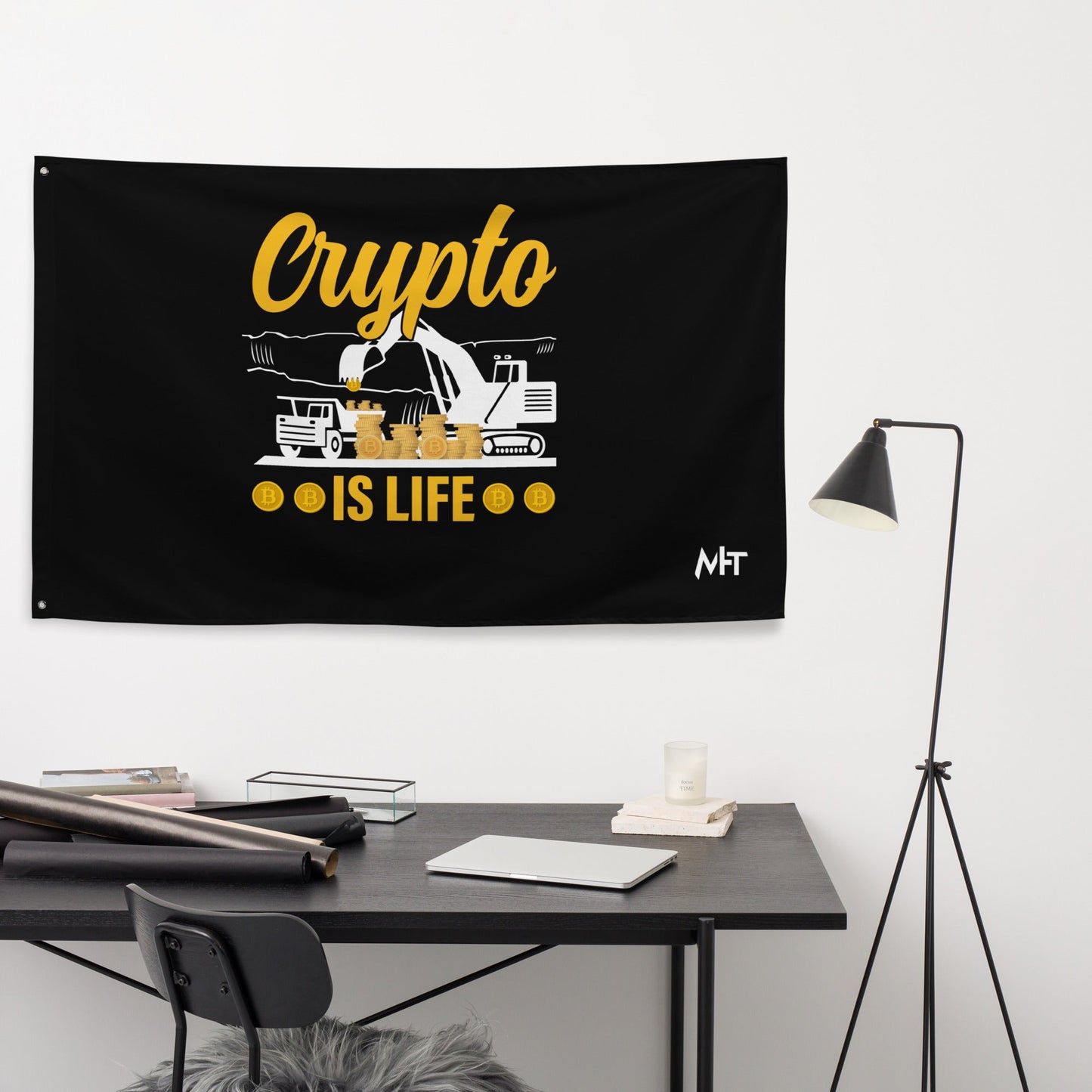 Crypto is Life - Flag by DarkByteGear