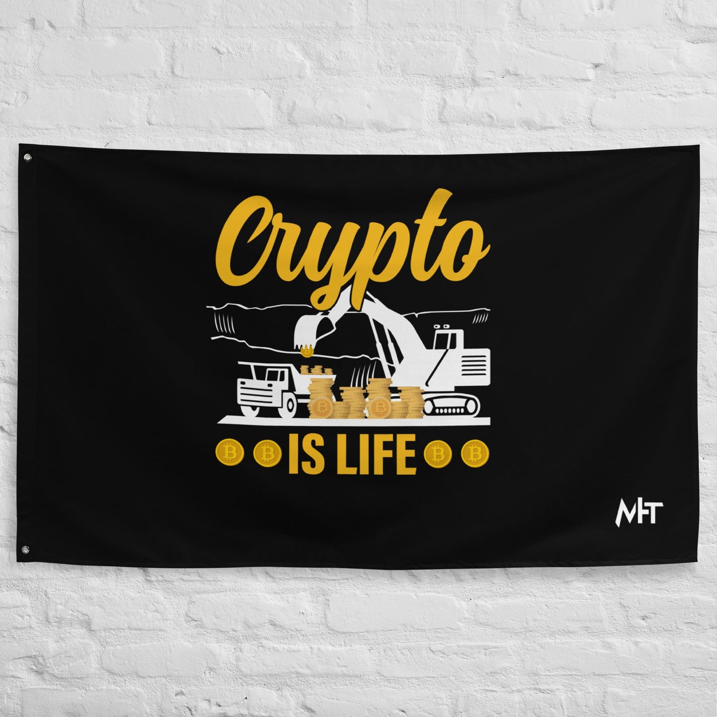 Crypto is Life - Flag by DarkByteGear