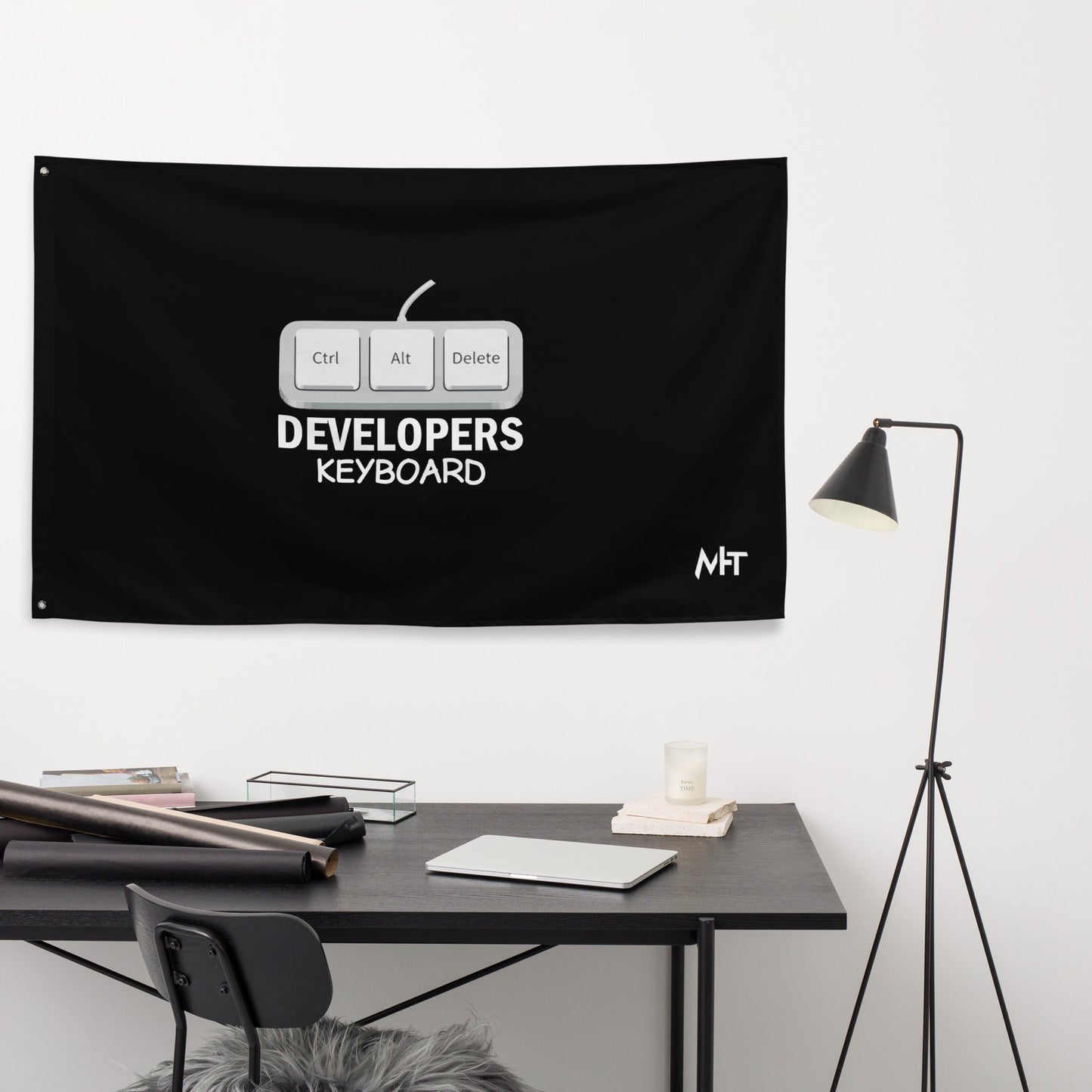 Ctrl+Alt+Del Developer Keyboard - Keyboard Flag by DarkByteGear