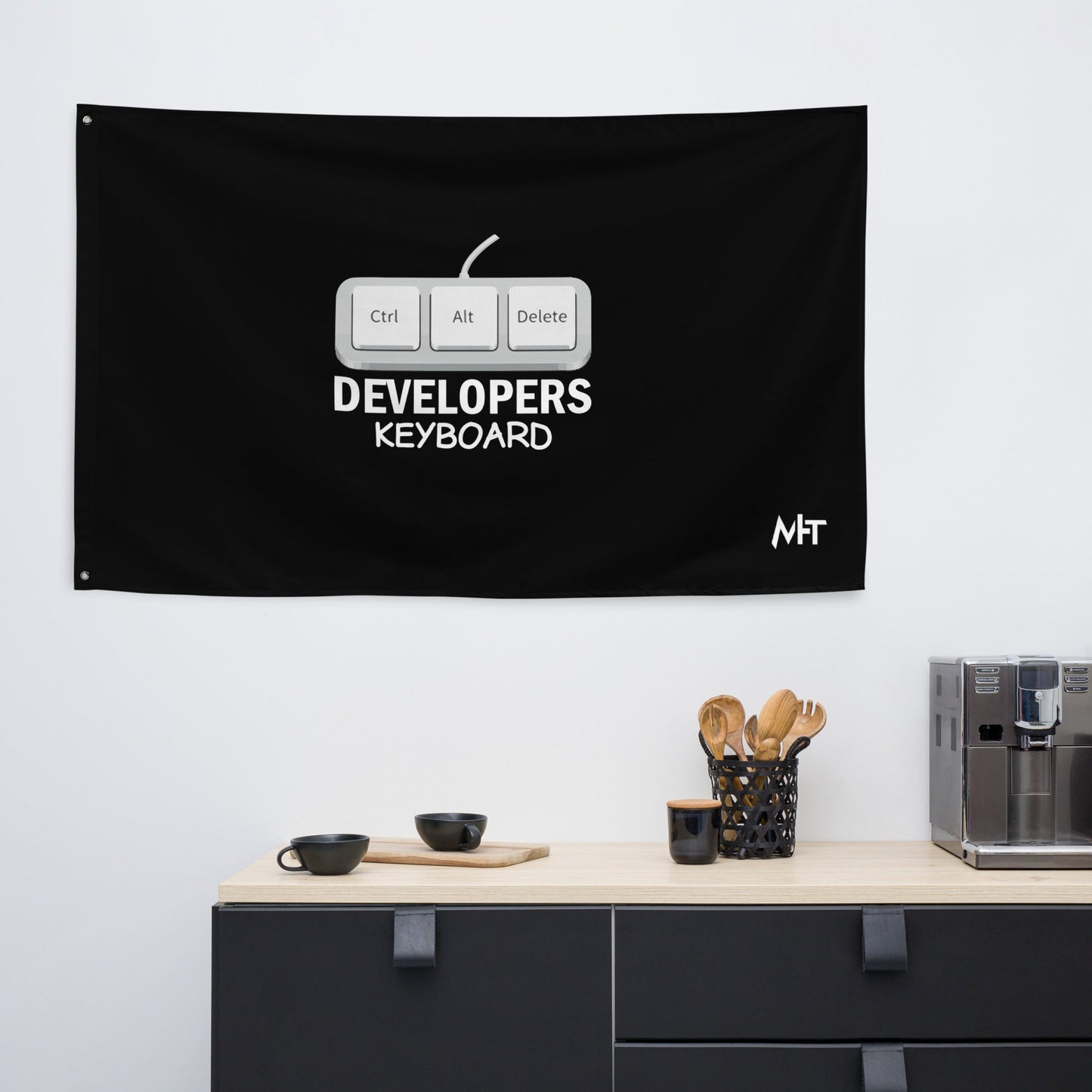 Ctrl+Alt+Del Developer Keyboard - Keyboard Flag by DarkByteGear
