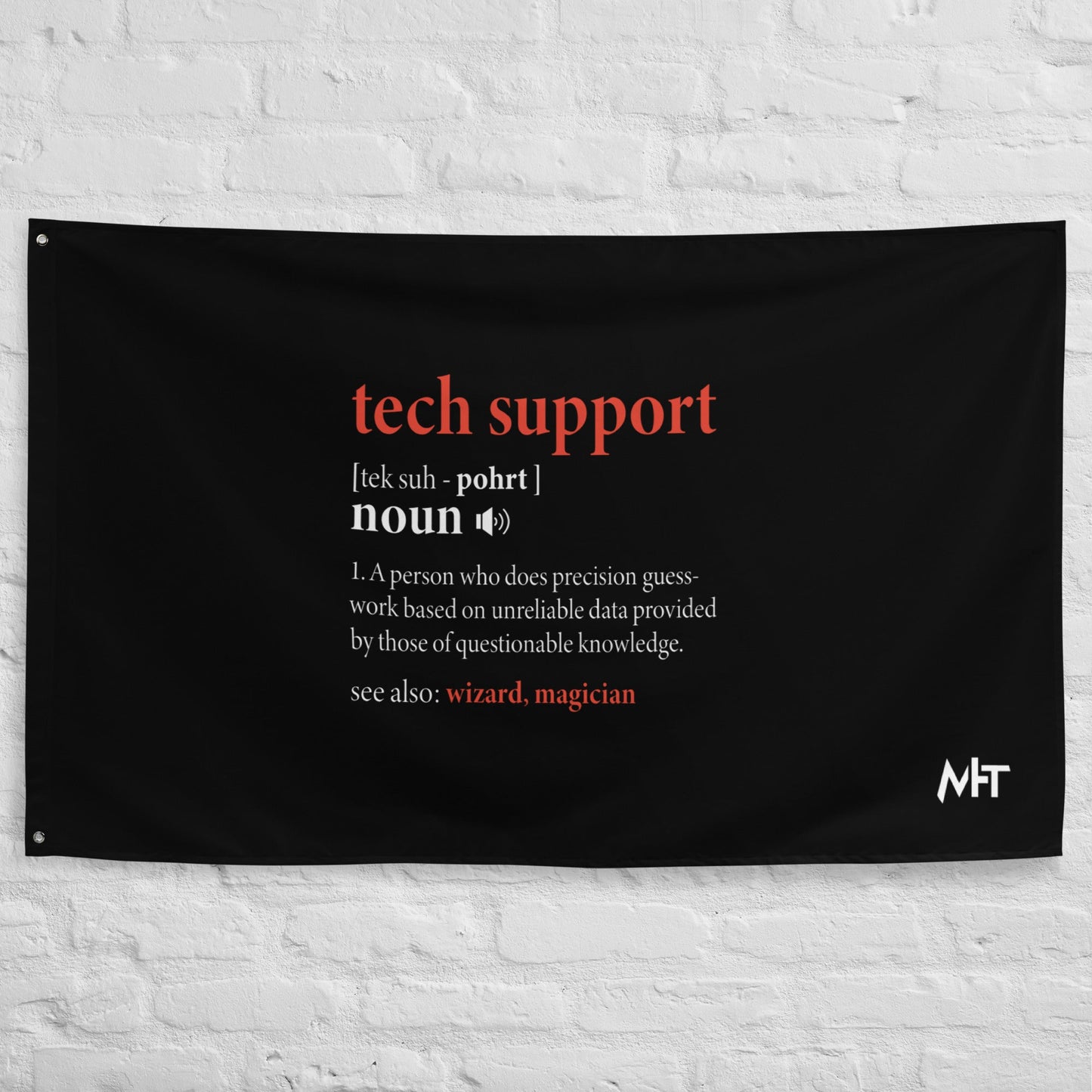 Tech Support Definition - Flag by DarkByteGear
