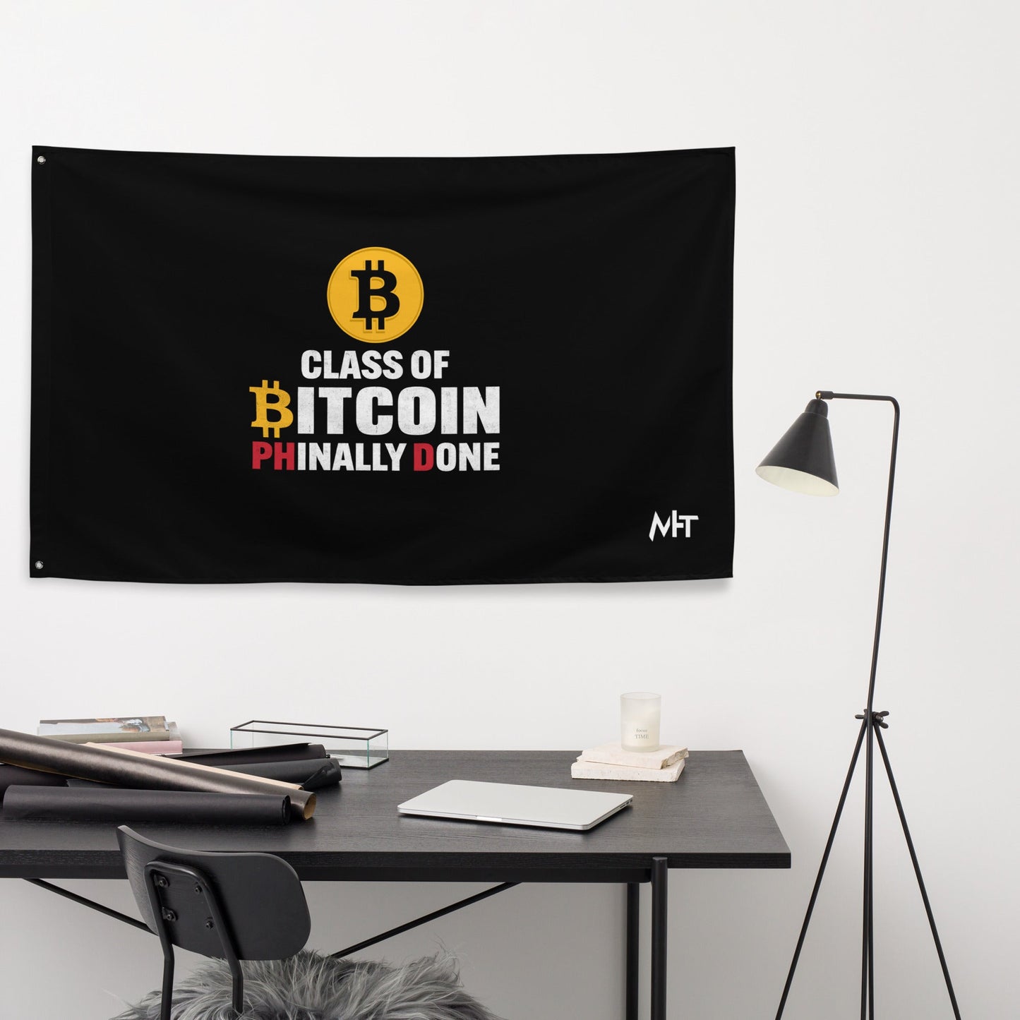 Class of Bitcoin Phinally done Flag by DarkByteGear