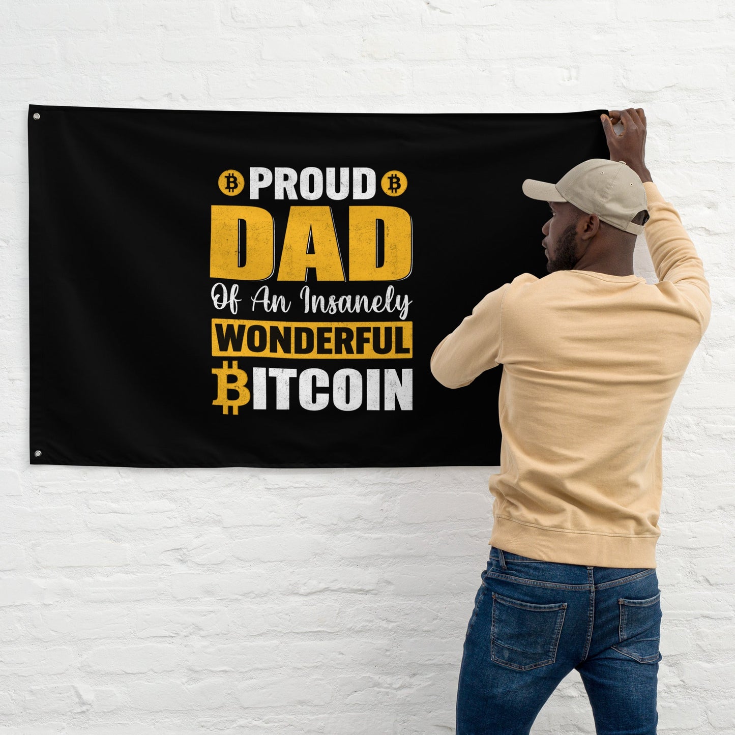 Proud Dad of an insanely wonderful Bitcoin Flag by DarkByteGear