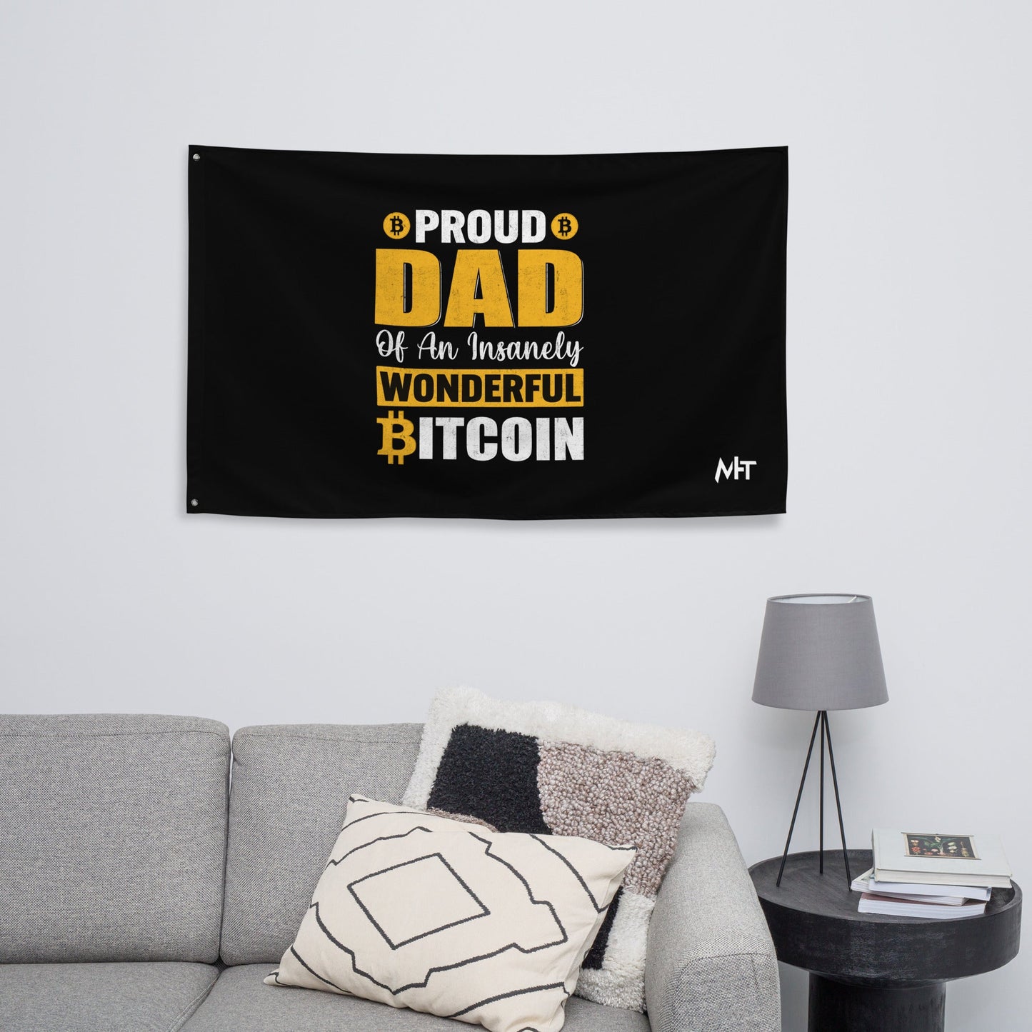 Proud Dad of an insanely wonderful Bitcoin Flag by DarkByteGear