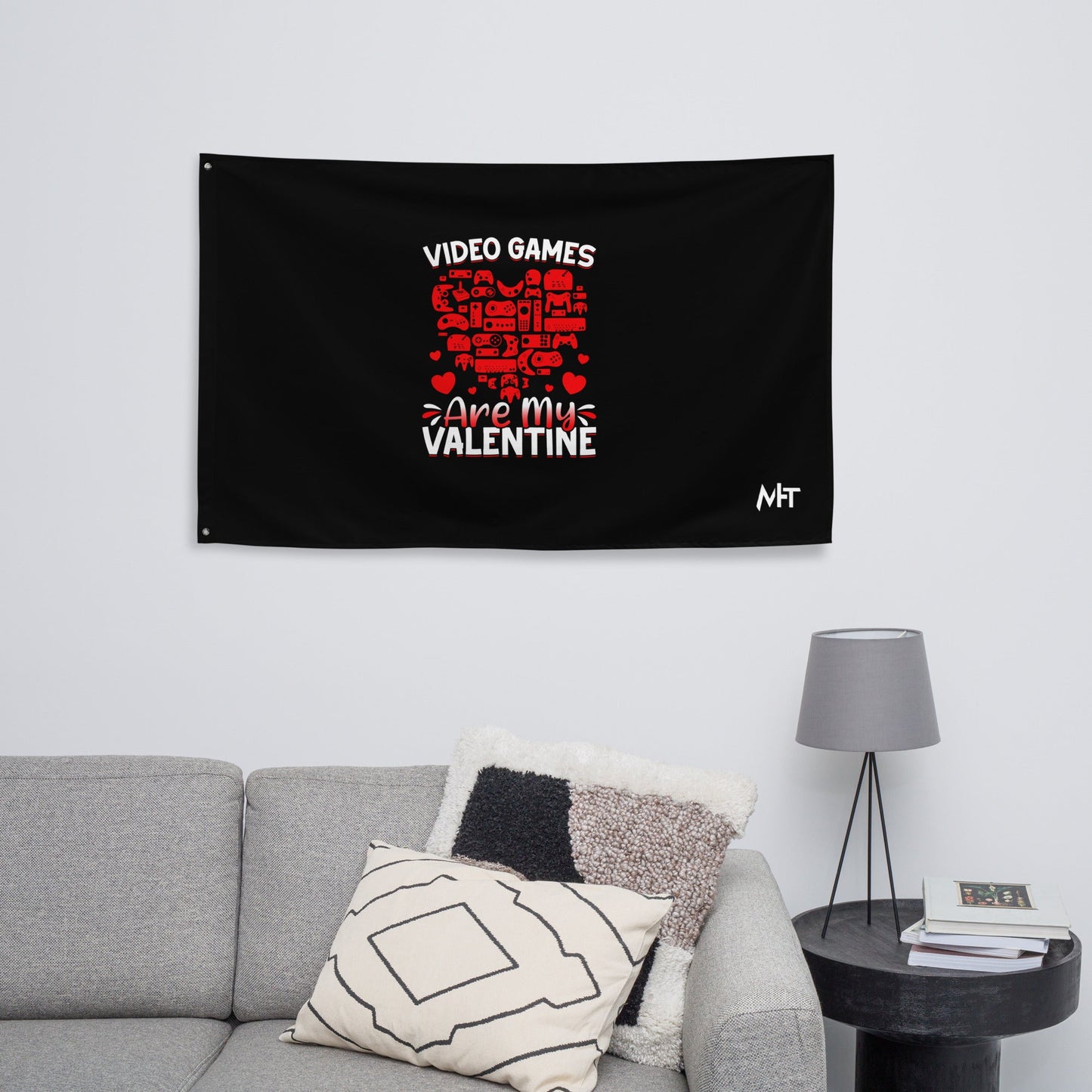 Video games are my valentine Flag by DarkByteGear
