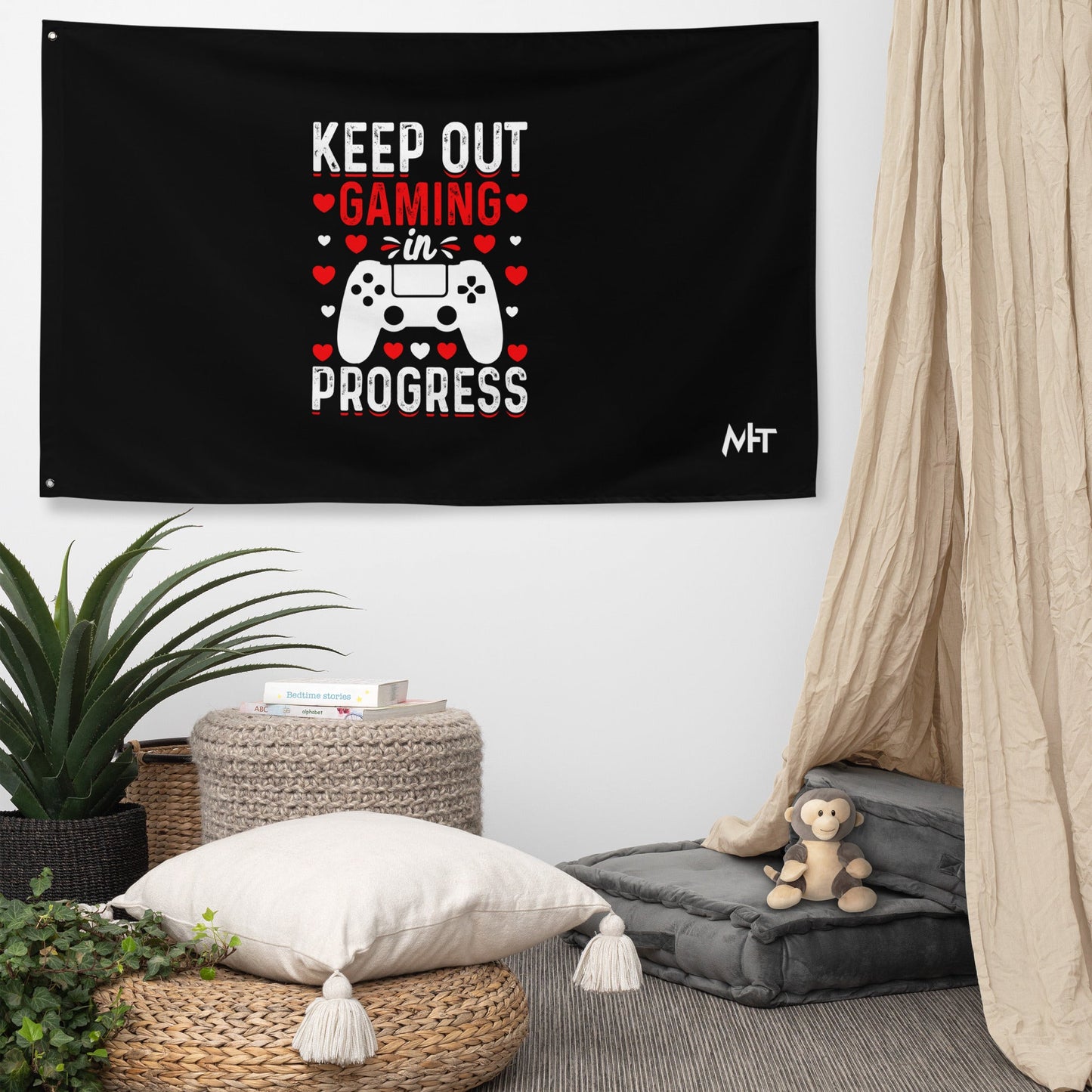 Keep out Gaming in Progress Flag by DarkByteGear