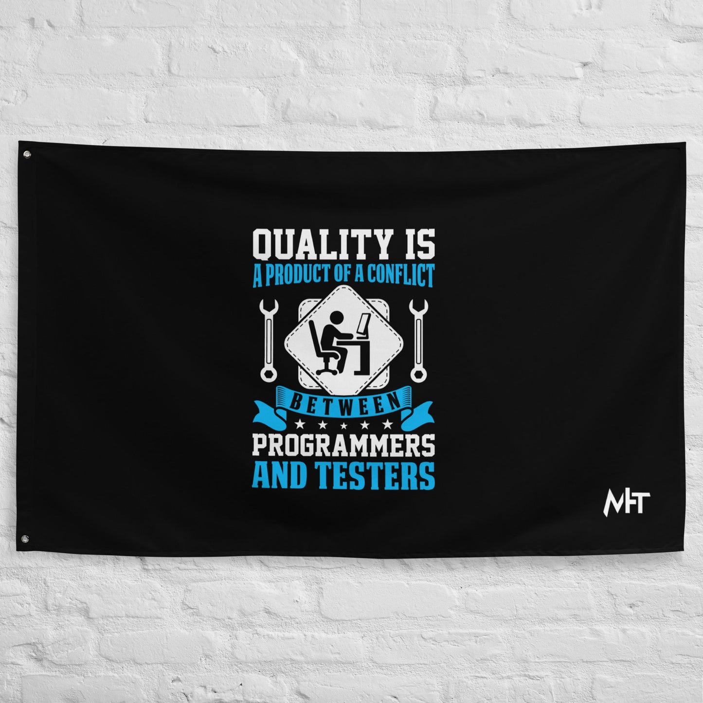 Quality is a Product of a conflict -Flag by DarkByteGear