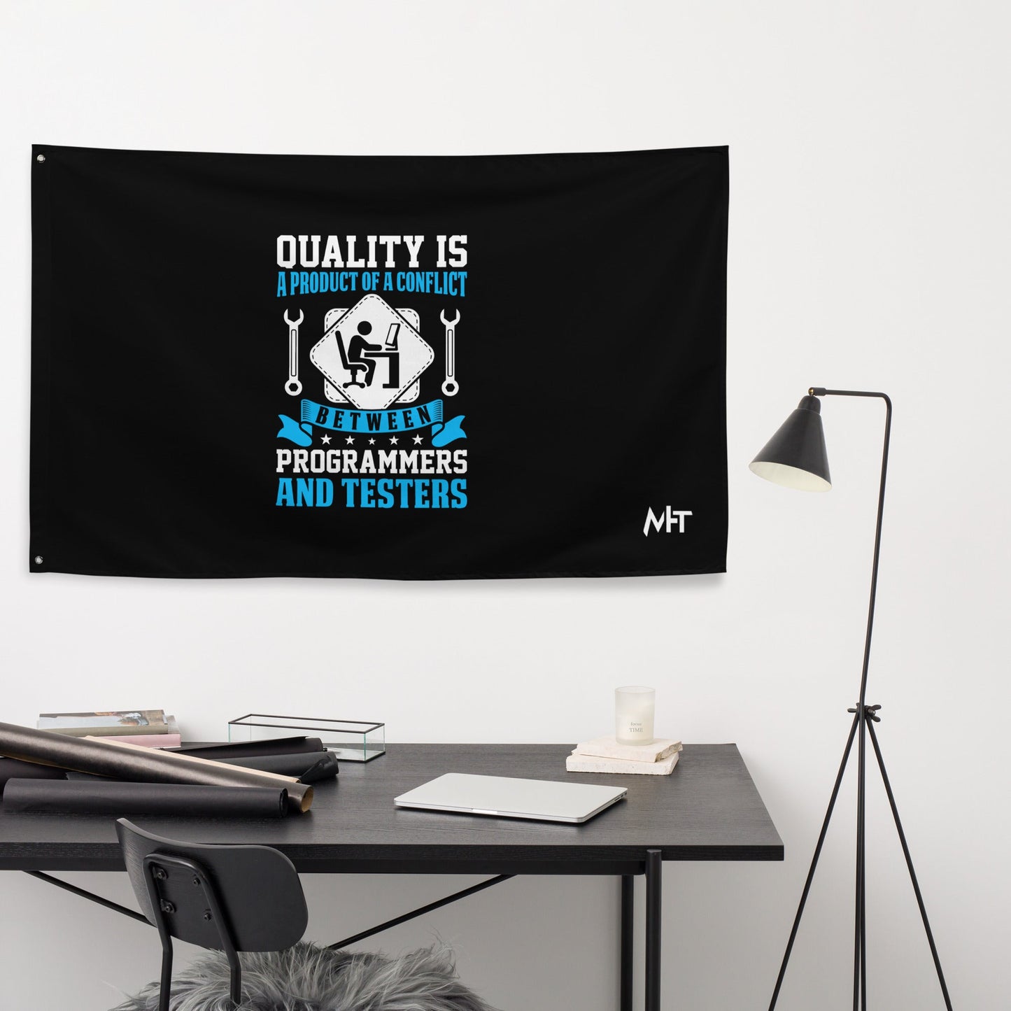 Quality is a Product of a conflict -Flag by DarkByteGear