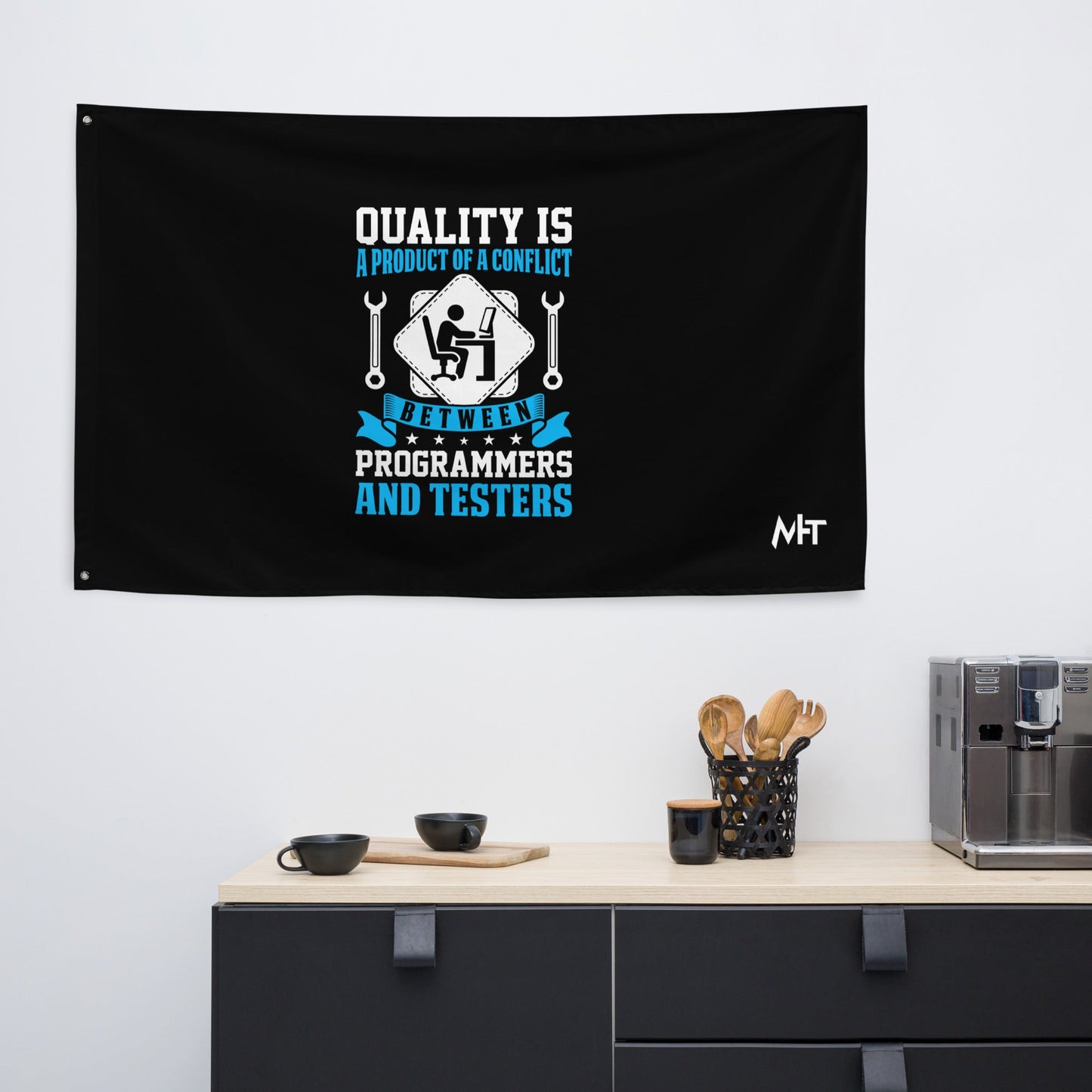 Quality is a Product of a conflict -Flag by DarkByteGear
