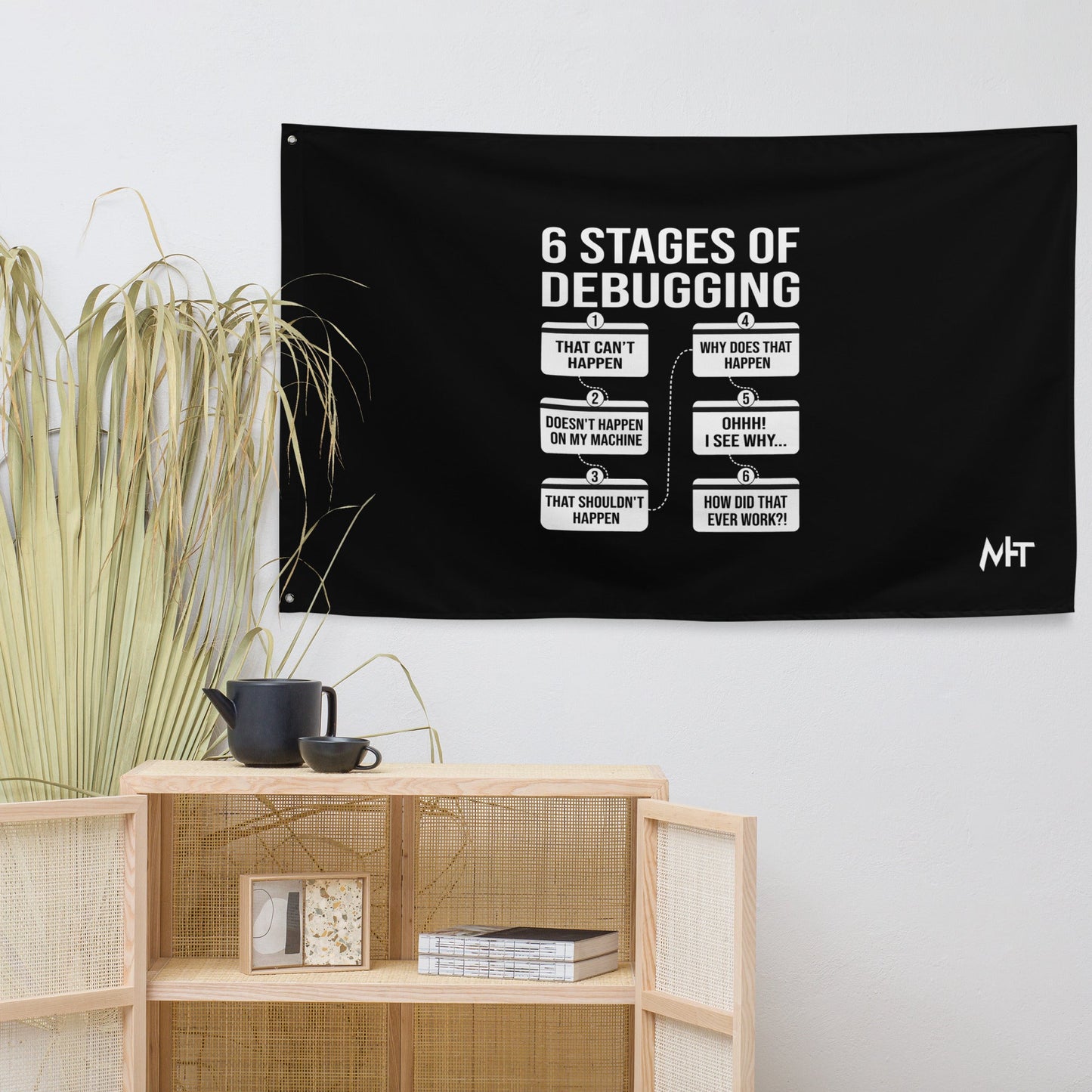 6 stages of Debugging Flag by DarkByteGear