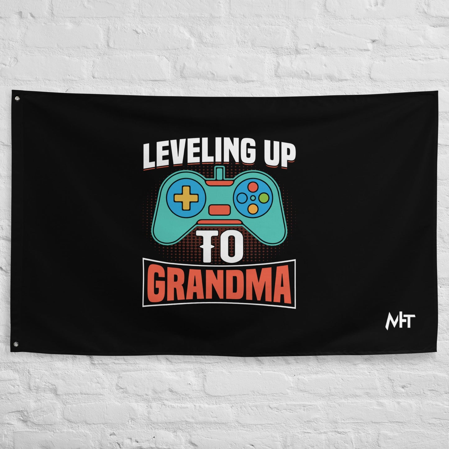 Leveling up to Grandma - Flag by DarkByteGear
