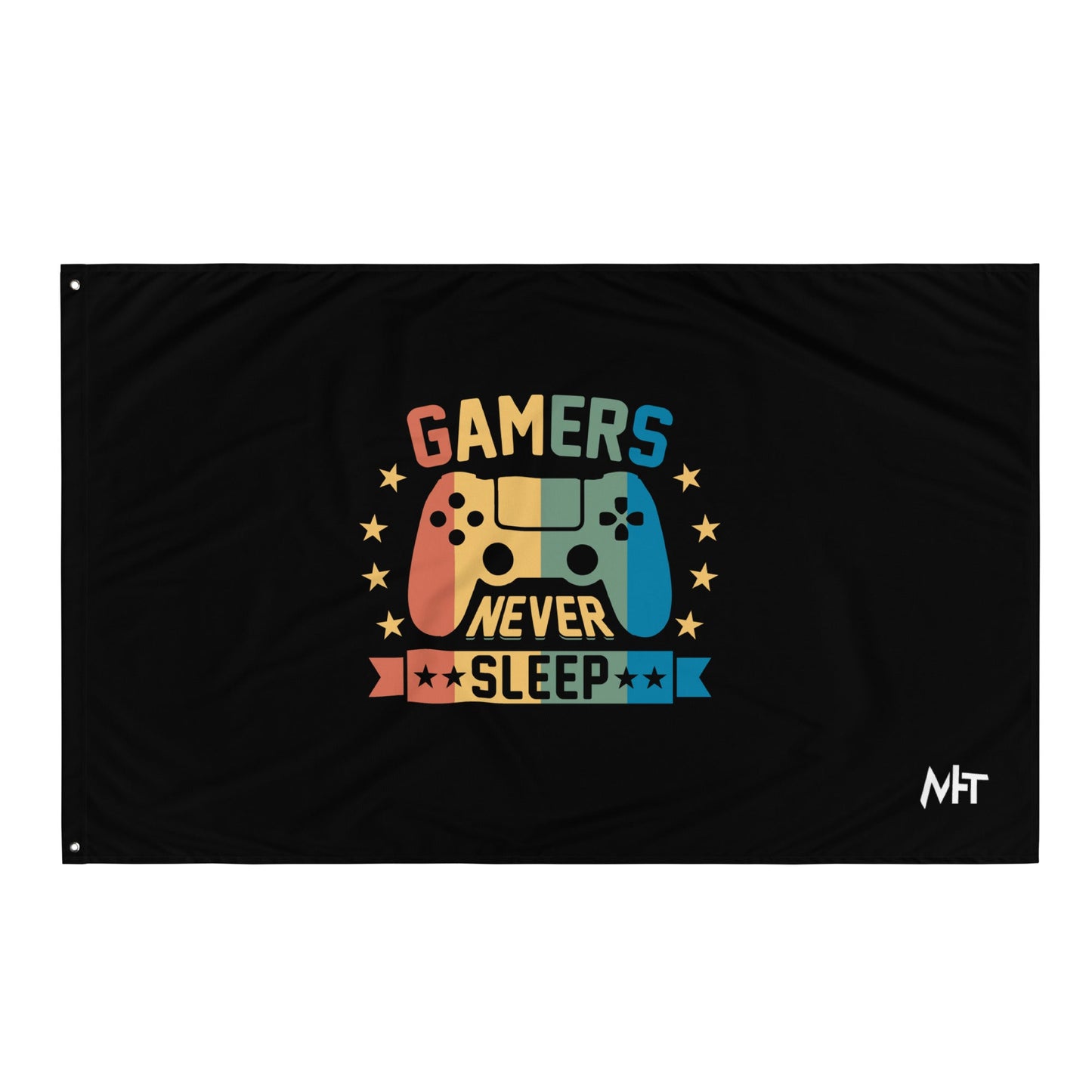 Gamers never sleep - Flag by DarkByteGear