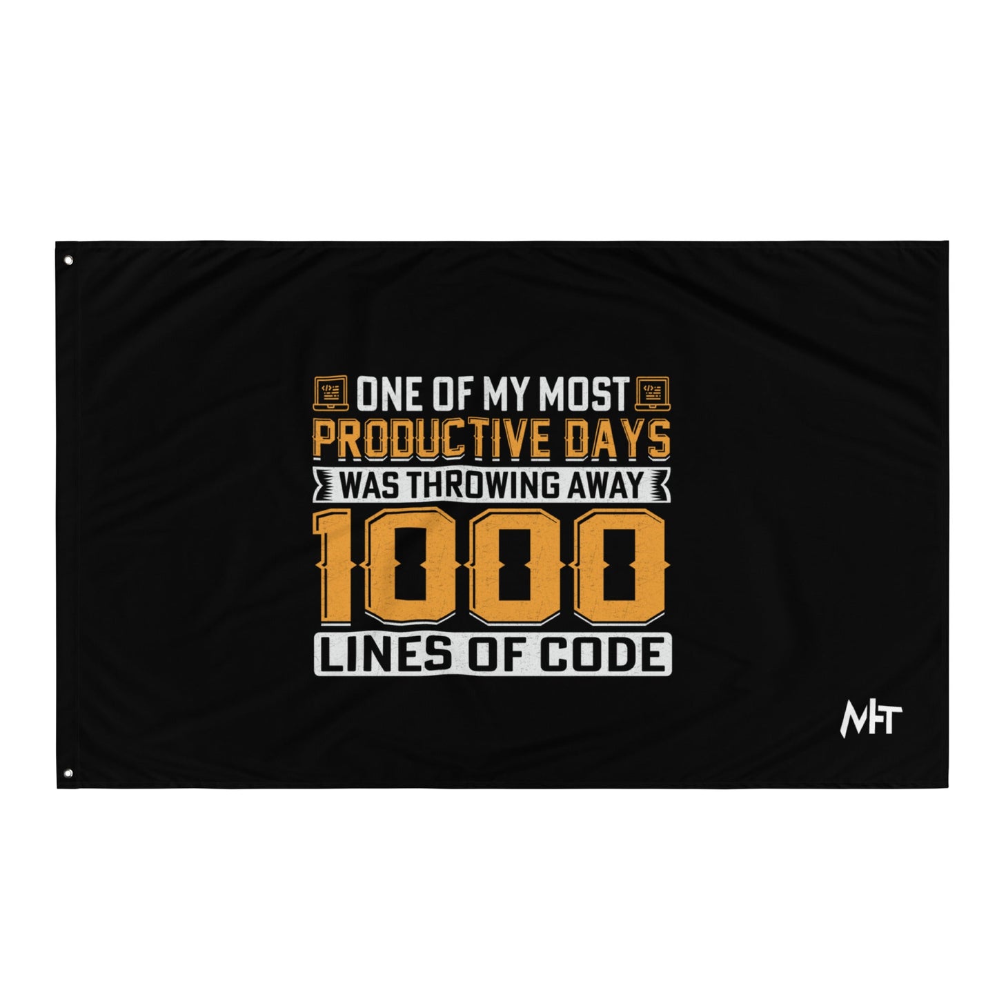 One of My Most Productive Days was throwing away 1000 lines of Code Flag by DarkByteGear