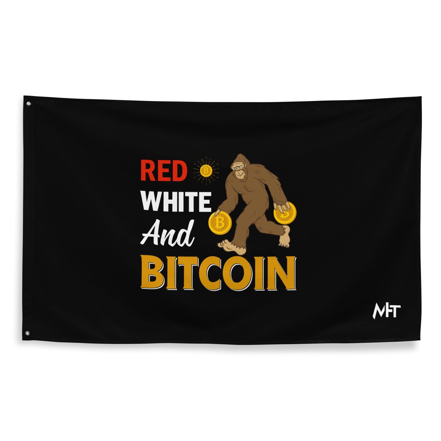 Red, White and Bitcoin - Flag by DarkByteGear