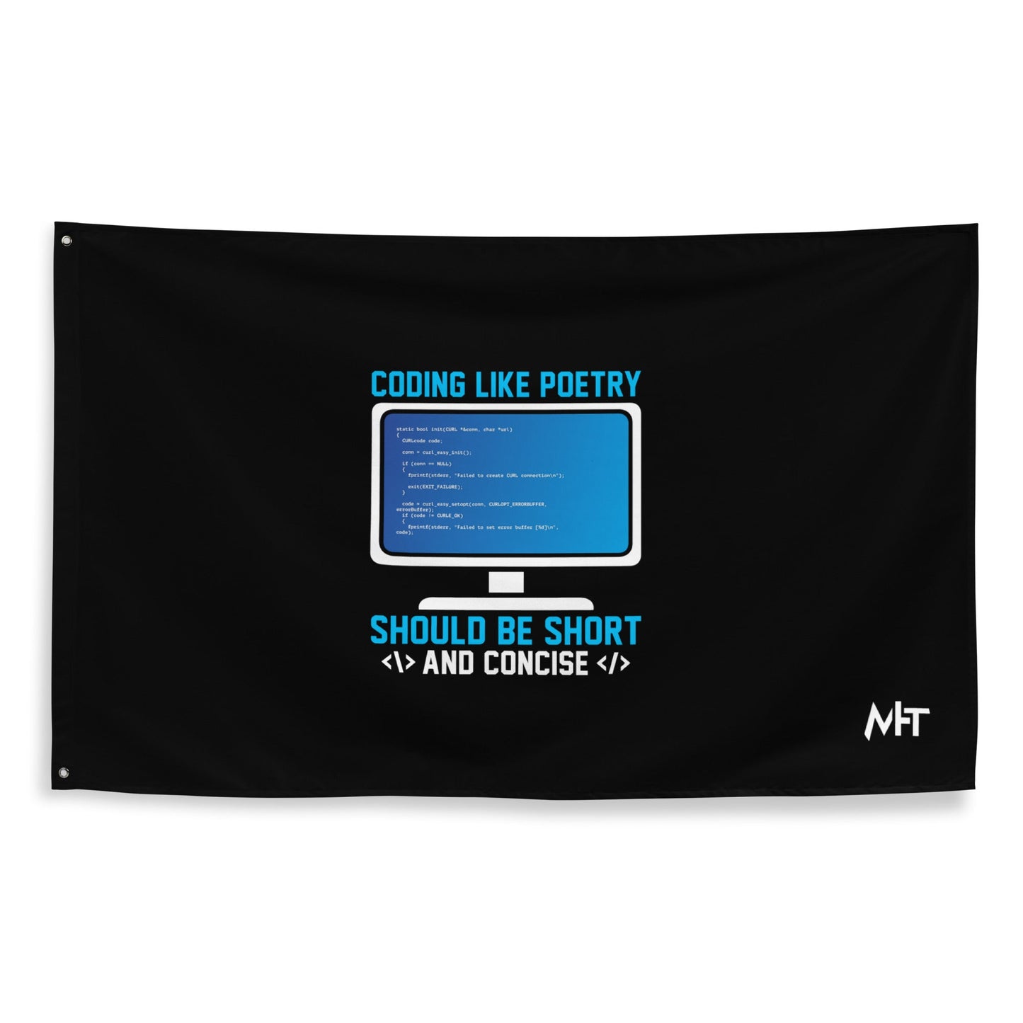 Coding like Poetry, should be short and concise Flag by DarkByteGear