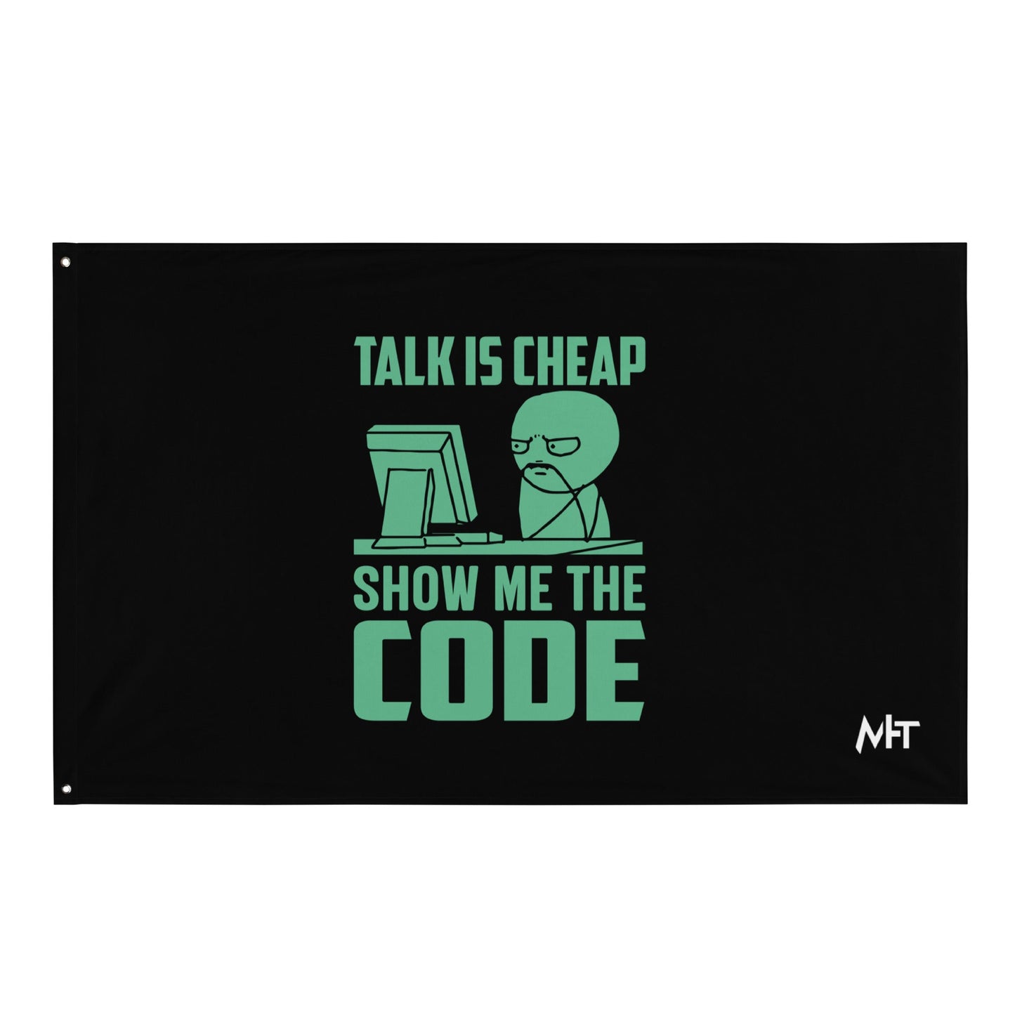 Talk is Cheap, Show me the Code V1 -Flag by DarkByteGear