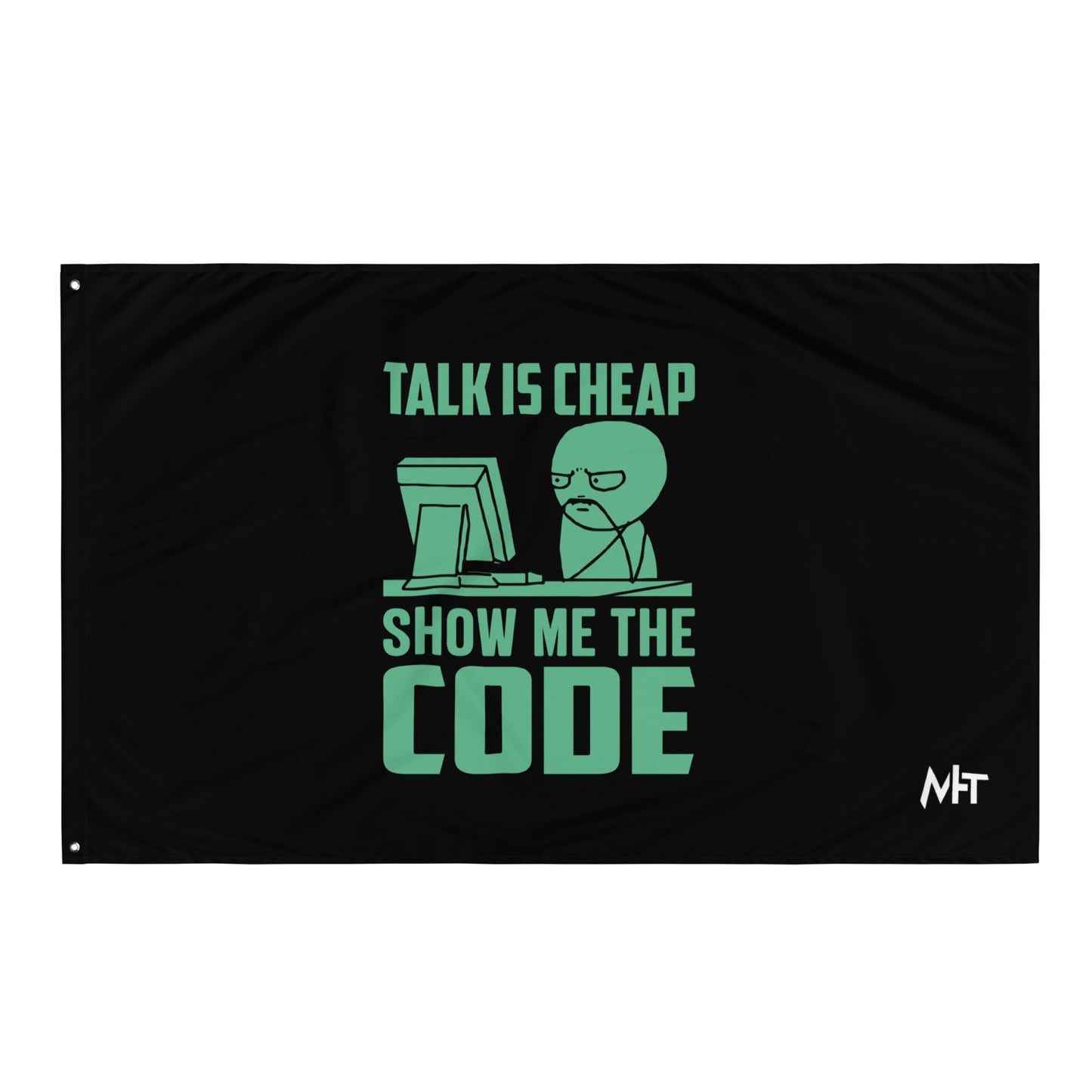 Talk is Cheap, Show me the Code V1 -Flag by DarkByteGear