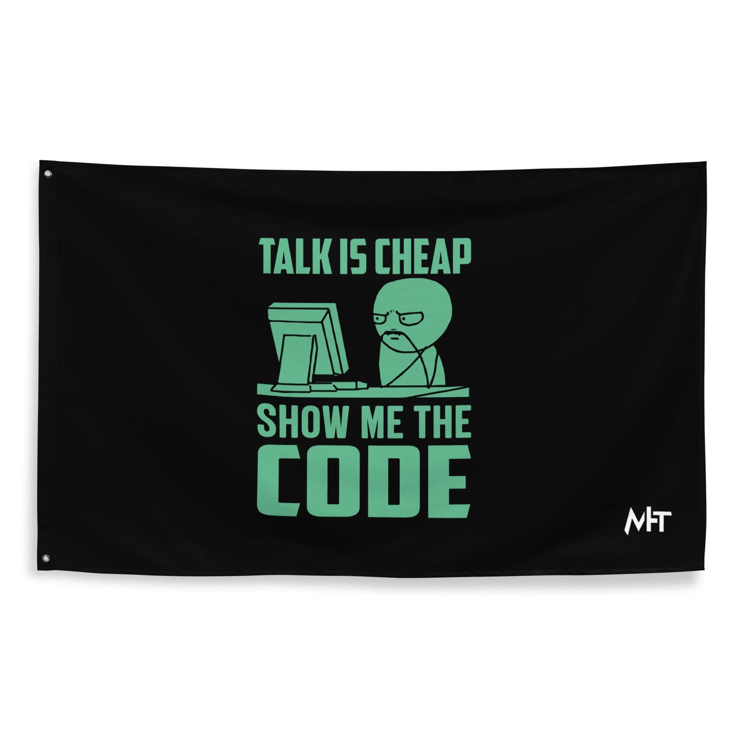 Talk is Cheap, Show me the Code V1 -Flag by DarkByteGear
