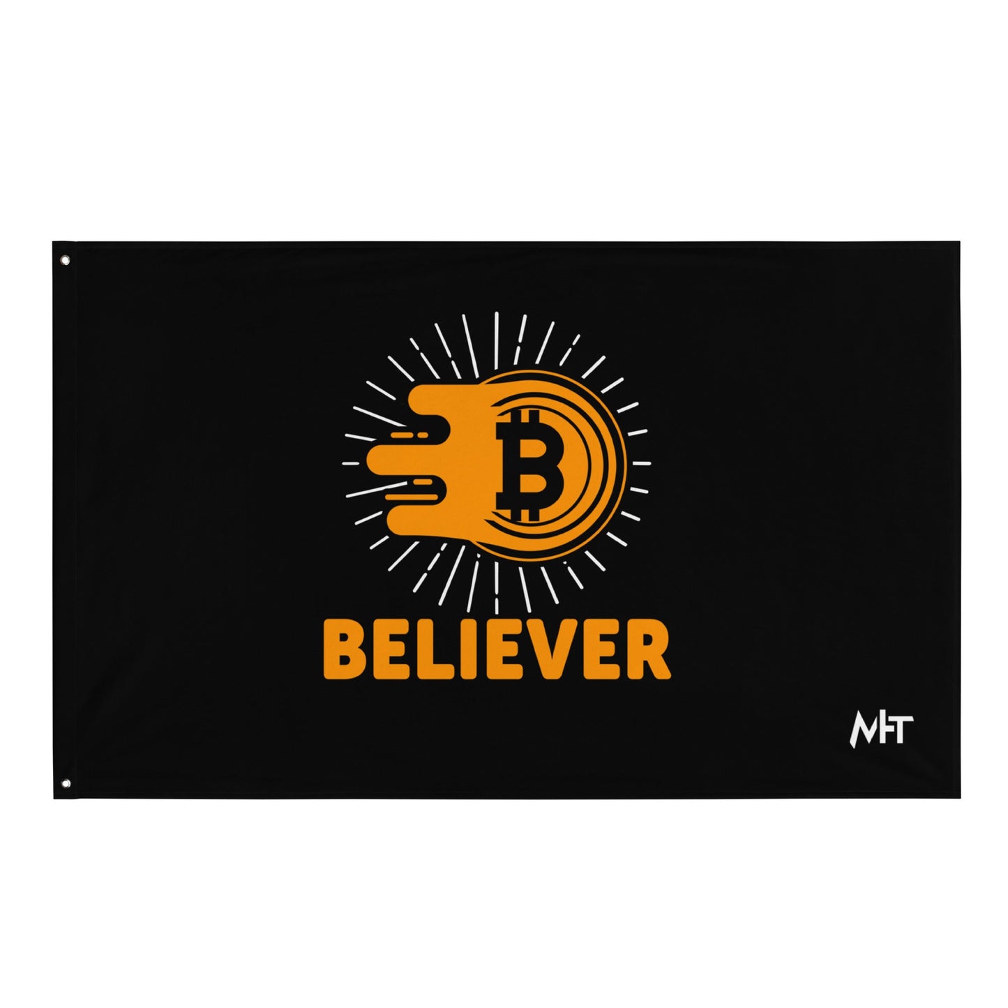 Bitcoin Believer Flag by DarkByteGear