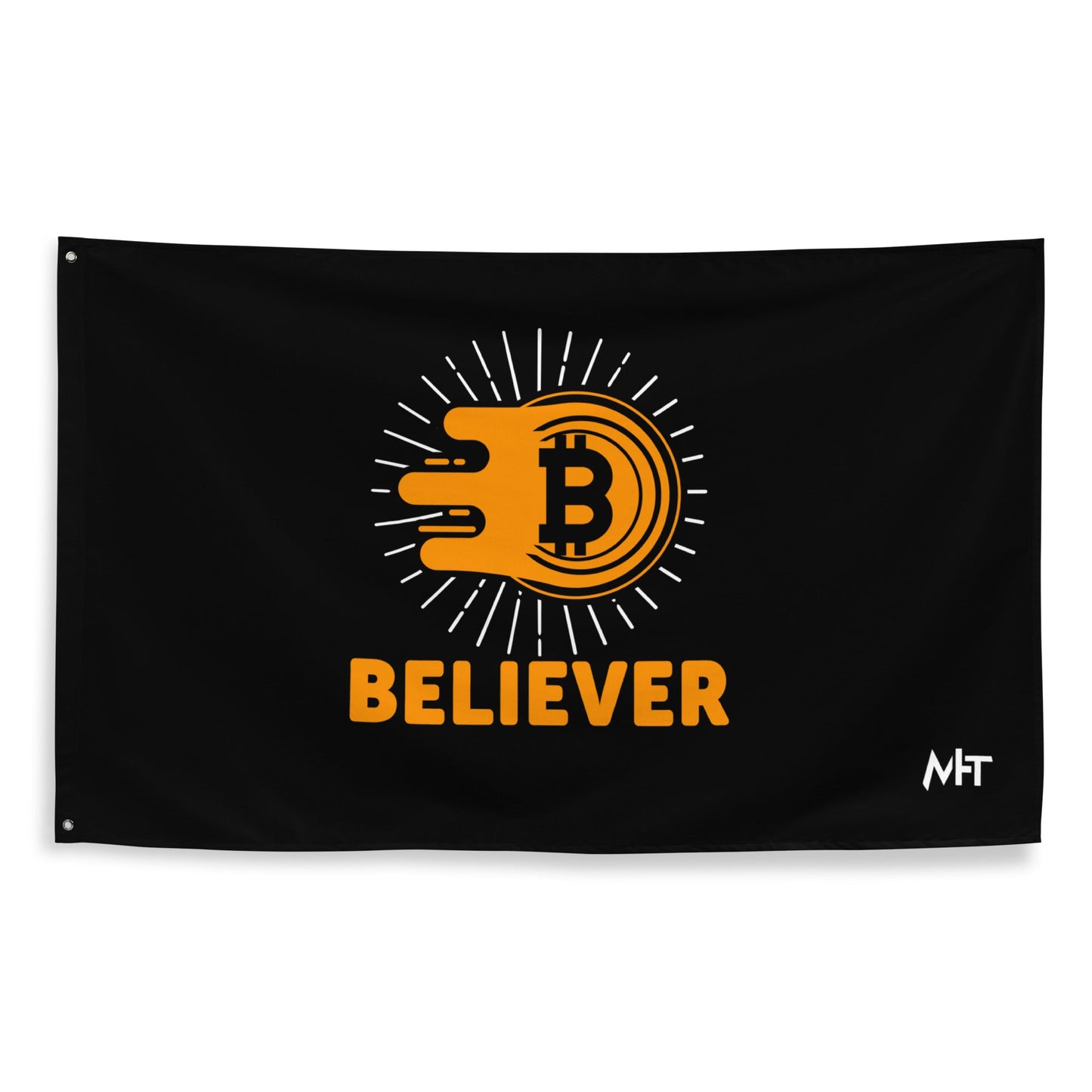 Bitcoin Believer Flag by DarkByteGear
