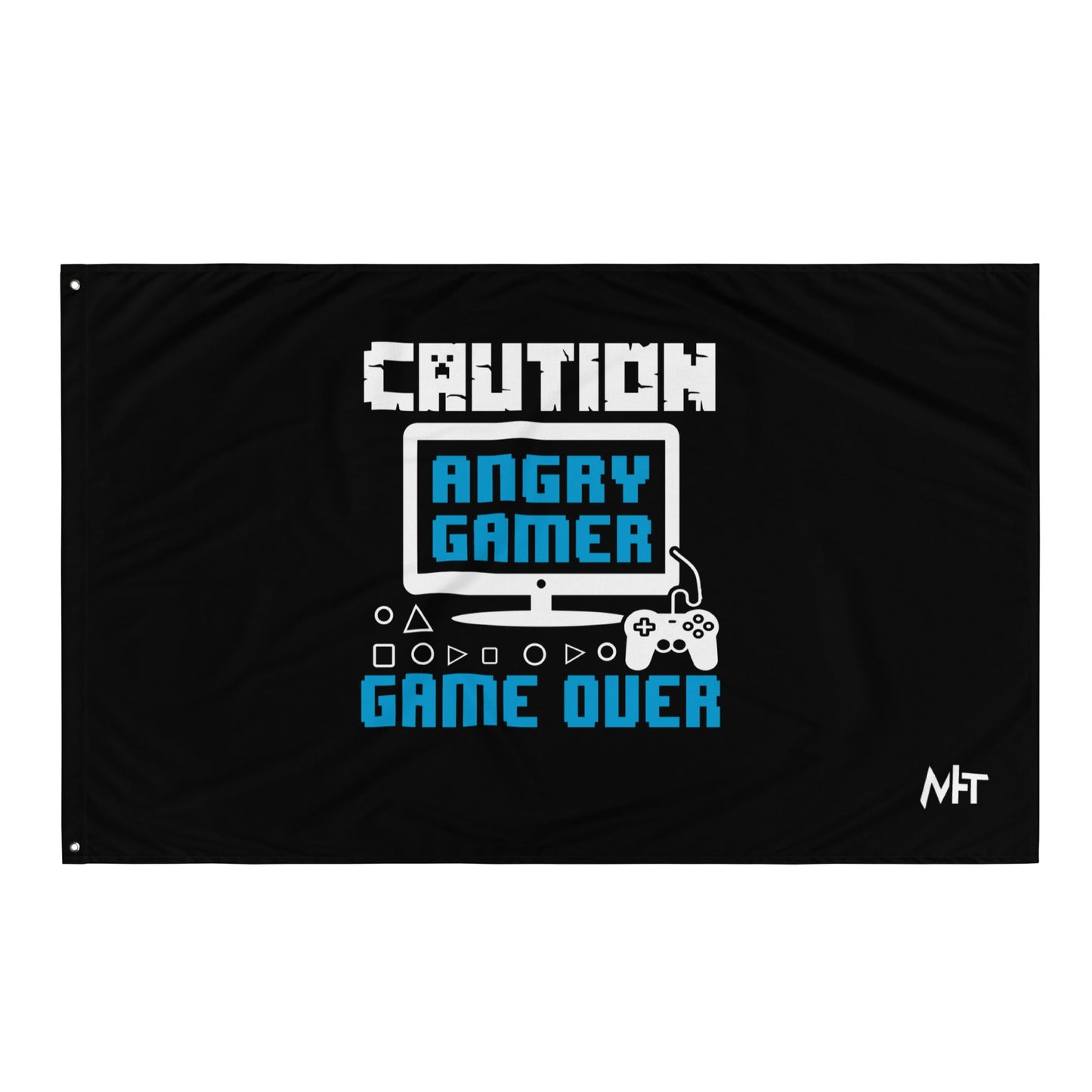 Caution! Angry Gamer Flag by DarkByteGear
