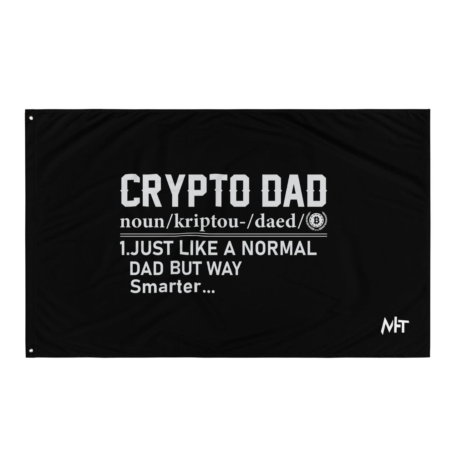 Crypto Dad Definition Flag by DarkByteGear