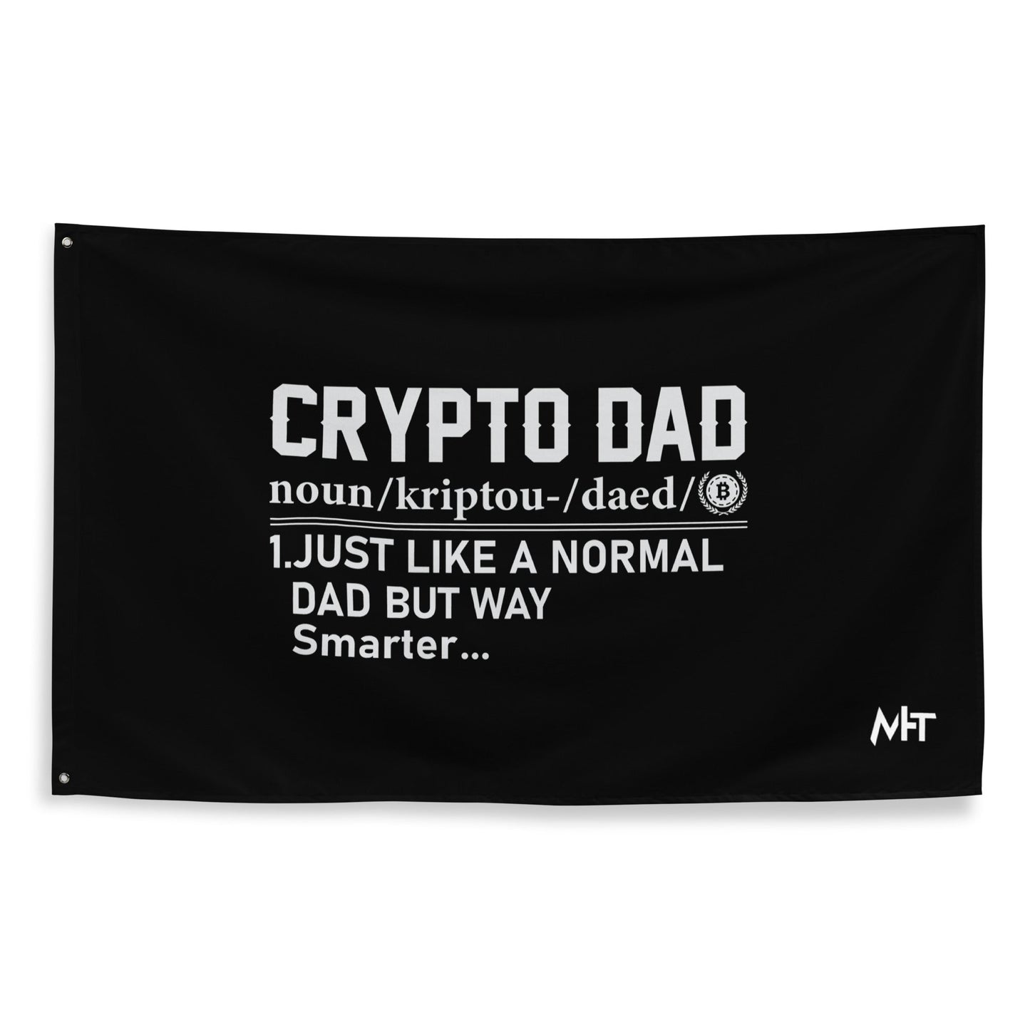 Crypto Dad Definition Flag by DarkByteGear