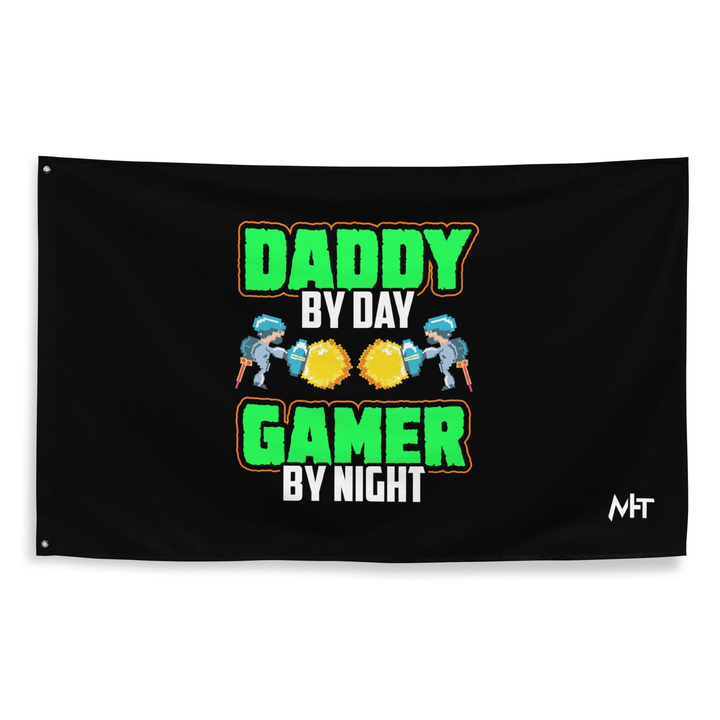 Daddy by Day, Gamer by Night Flag by DarkByteGear