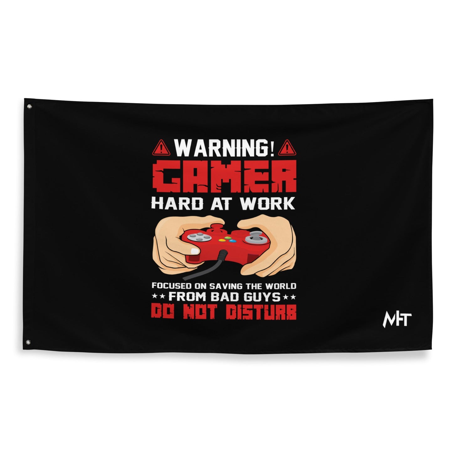 Gamer Hard at Work, Do not Disturb - Flag by DarkByteGear