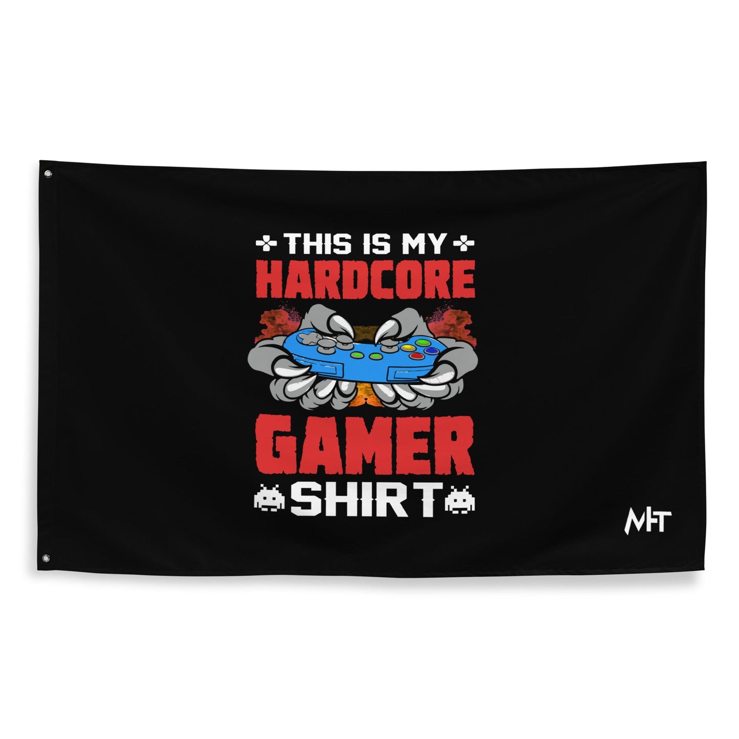 This is My Hardcore Gamer Shirt - Flag by DarkByteGear