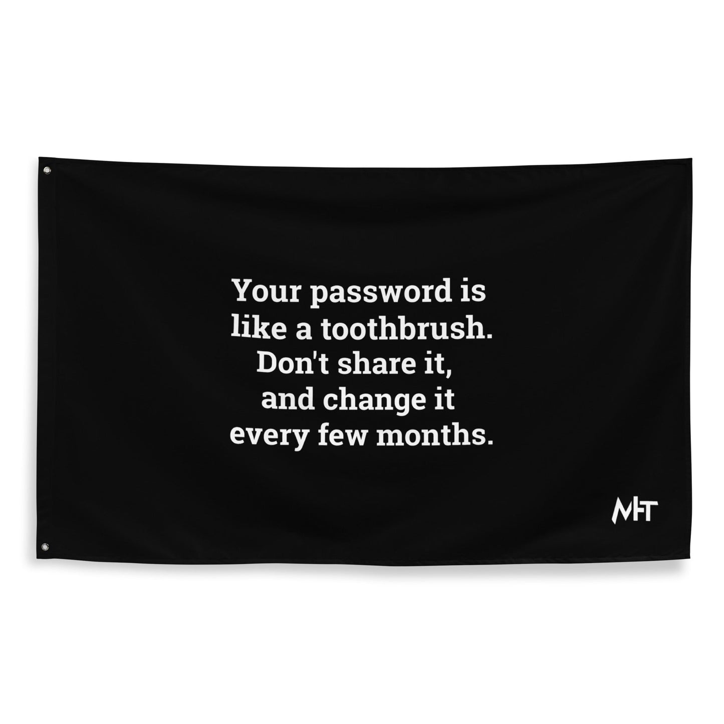 Your password is like a toothbrush V3 - Flag by DarkByteGear