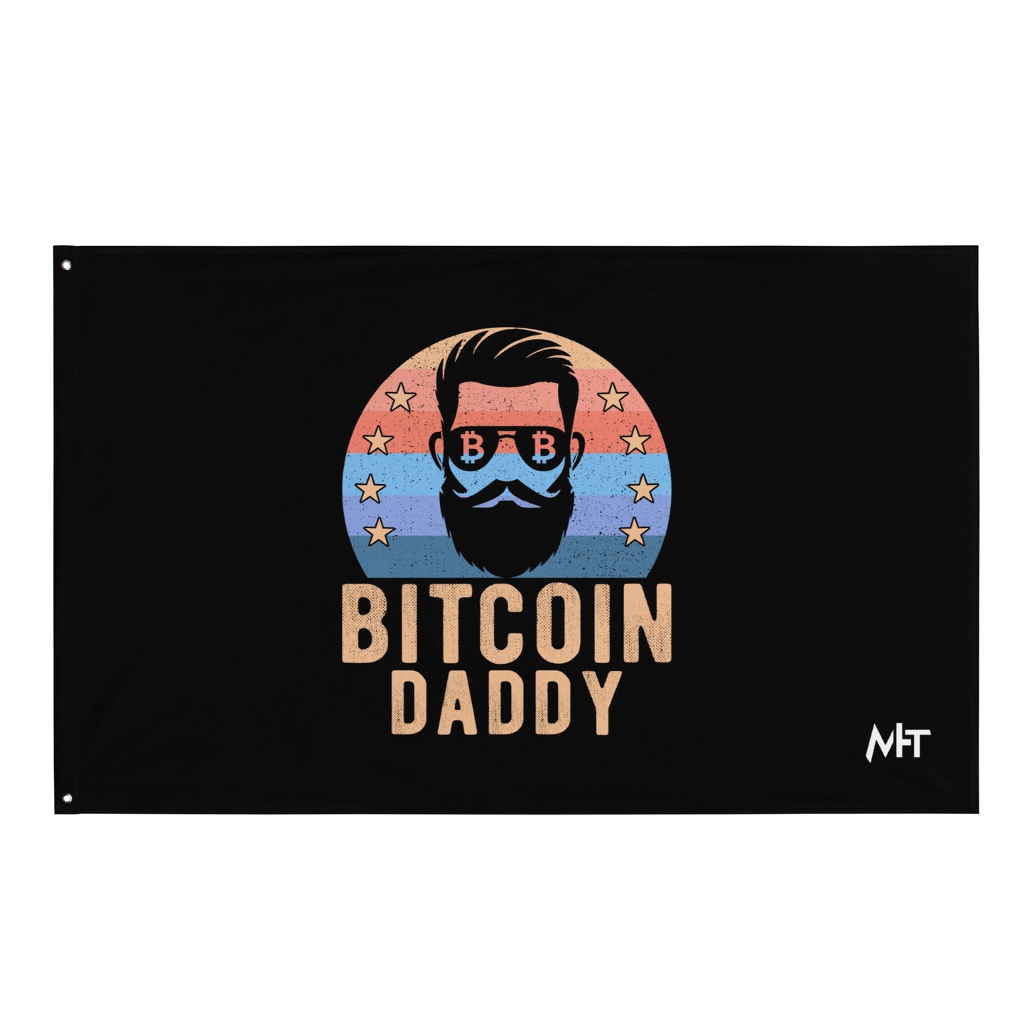 Bitcoin Daddy - Flag by DarkByteGear