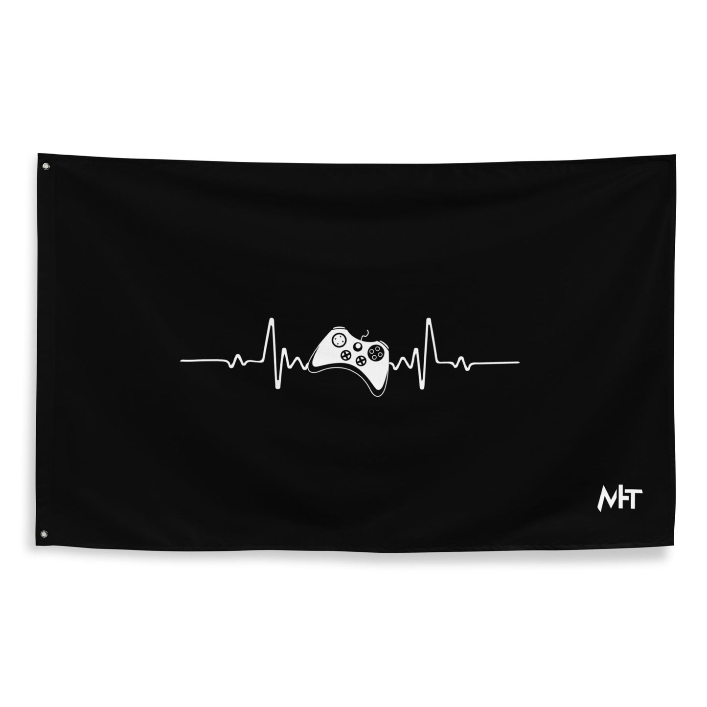 Game Controller Heartbeat - Flag by DarkByteGear