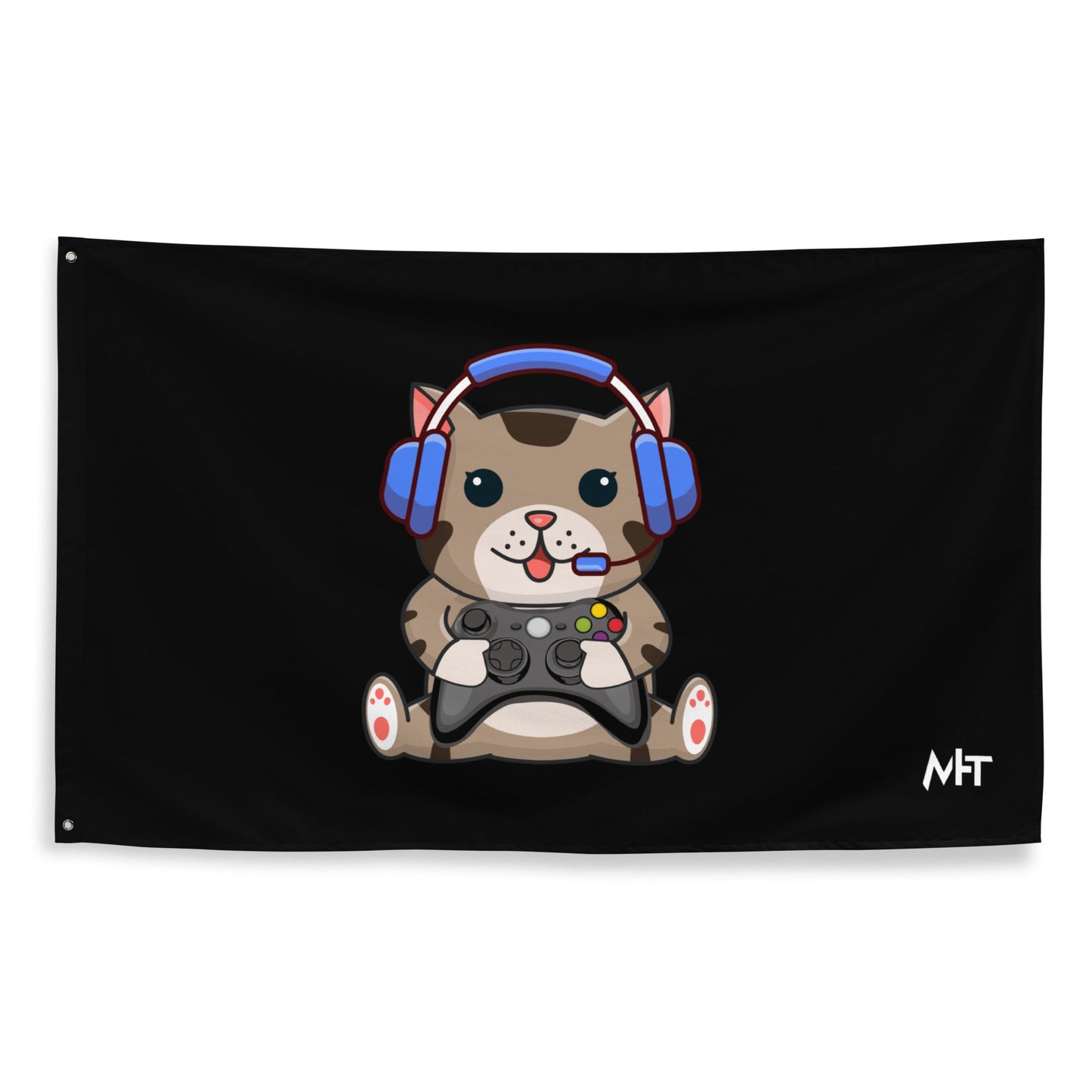 Gamer Cat - Flag by DarkByteGear