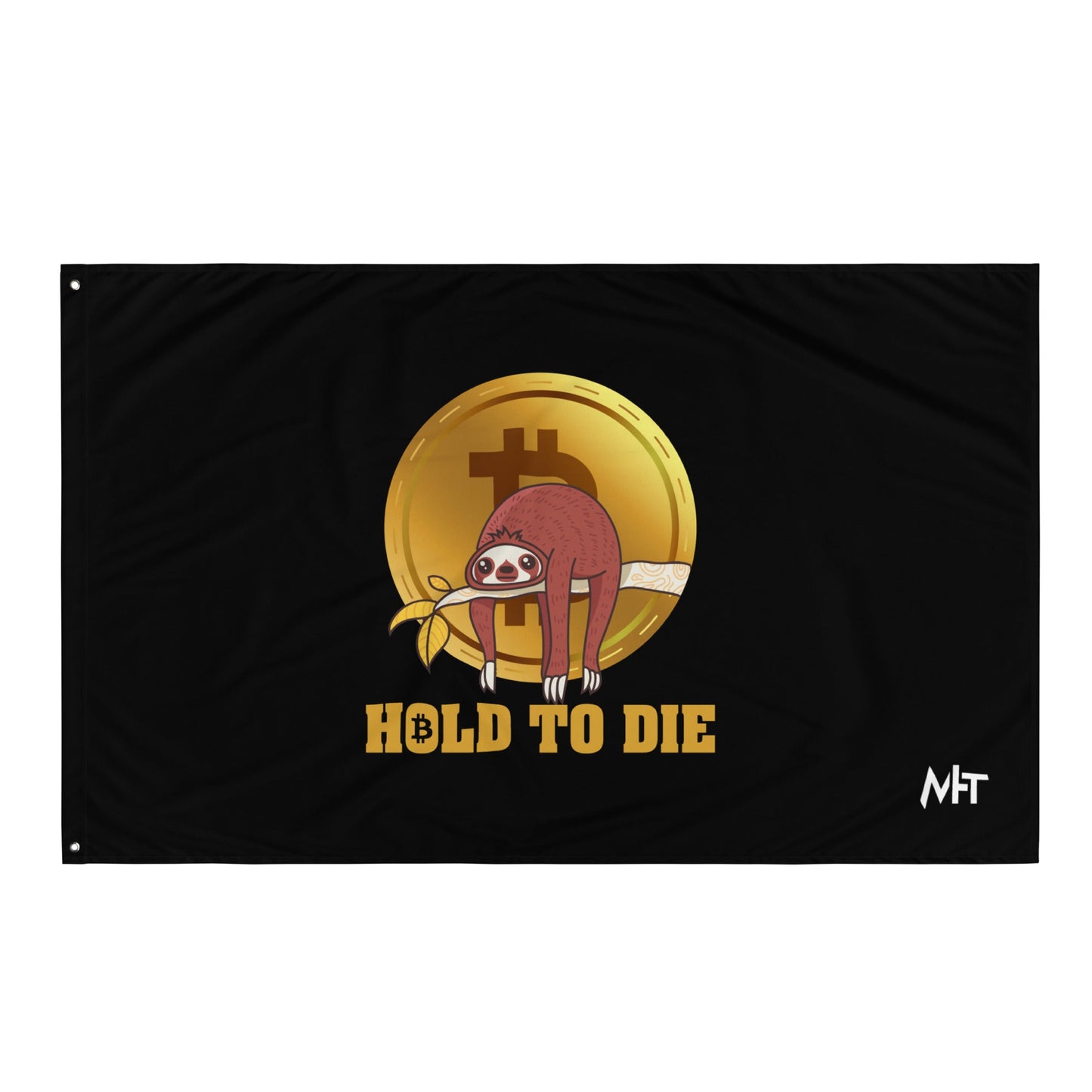 Bitcoin: Hold to Die - Flag by DarkByteGear