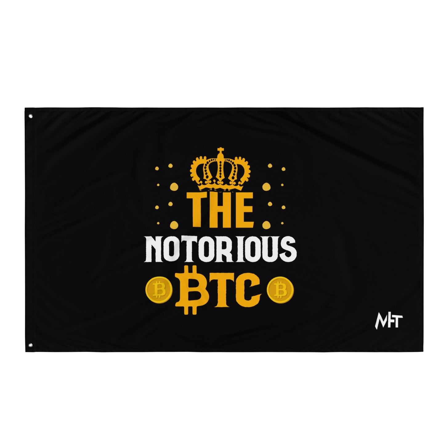The Notorious Bitcoin - Flag by DarkByteGear