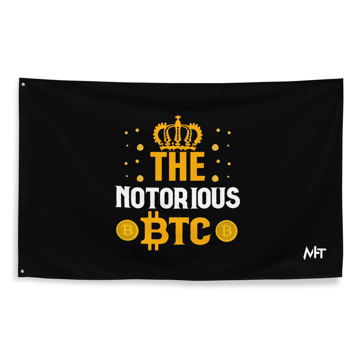 The Notorious Bitcoin - Flag by DarkByteGear