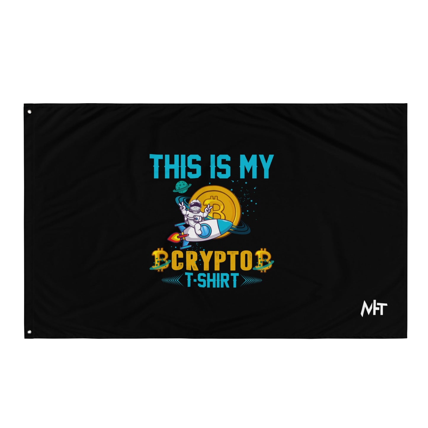 This is my Crypto T-shirt with Turtle Ninja and Missile - Flag by DarkByteGear