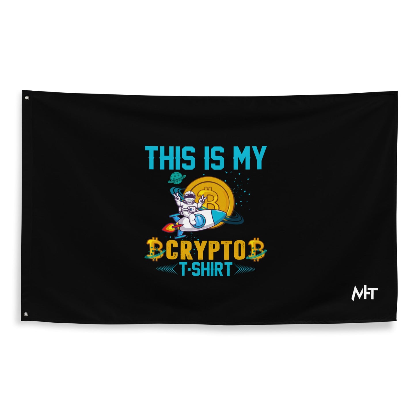 This is my Crypto T-shirt with Turtle Ninja and Missile - Flag by DarkByteGear