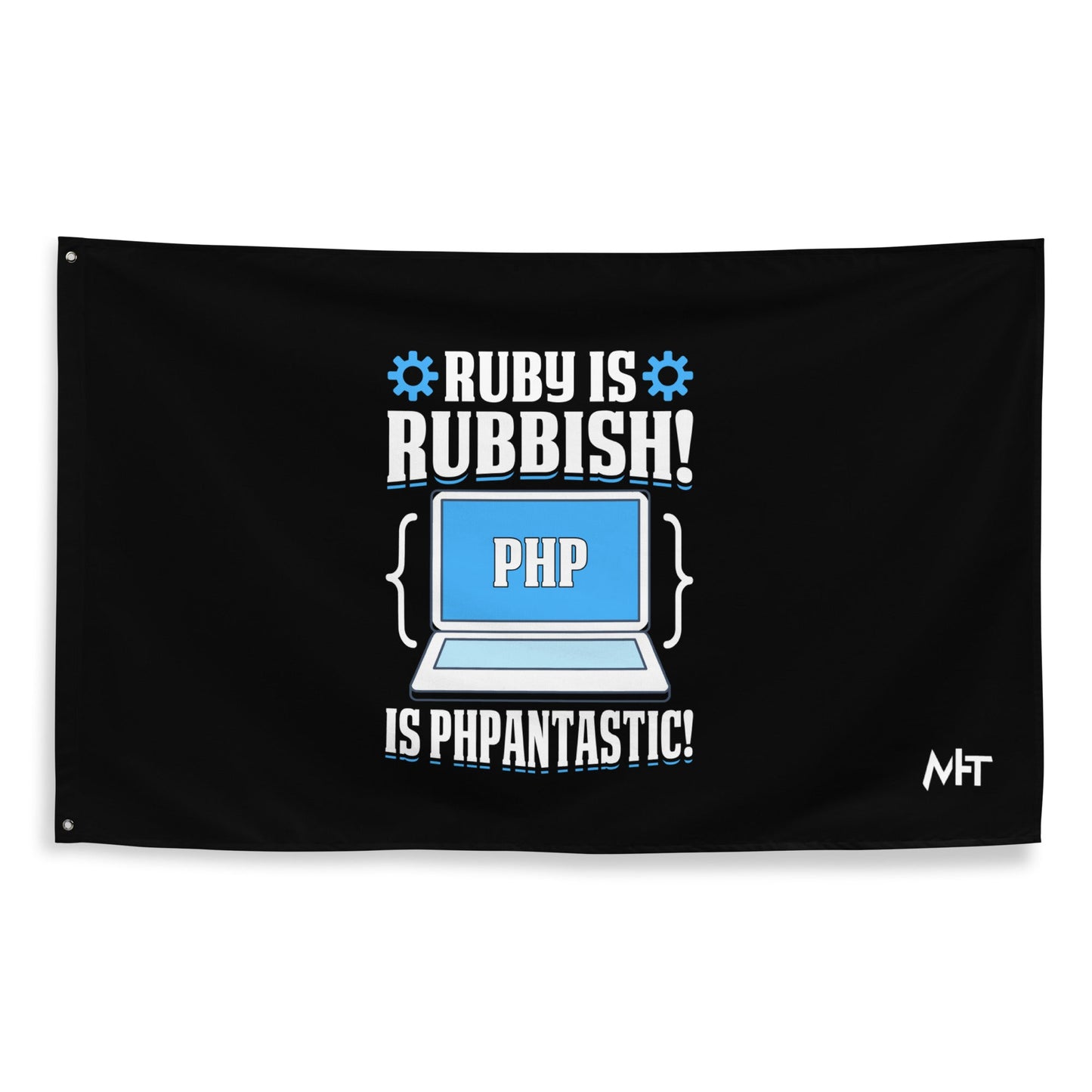 Ruby is Rubbish - Flag by DarkByteGear