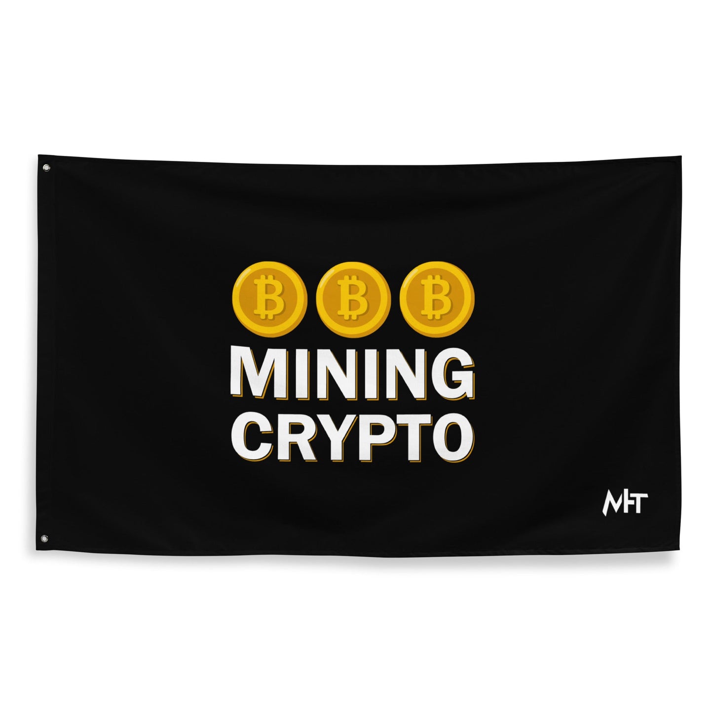 Mining Crypto - Flag by DarkByteGear