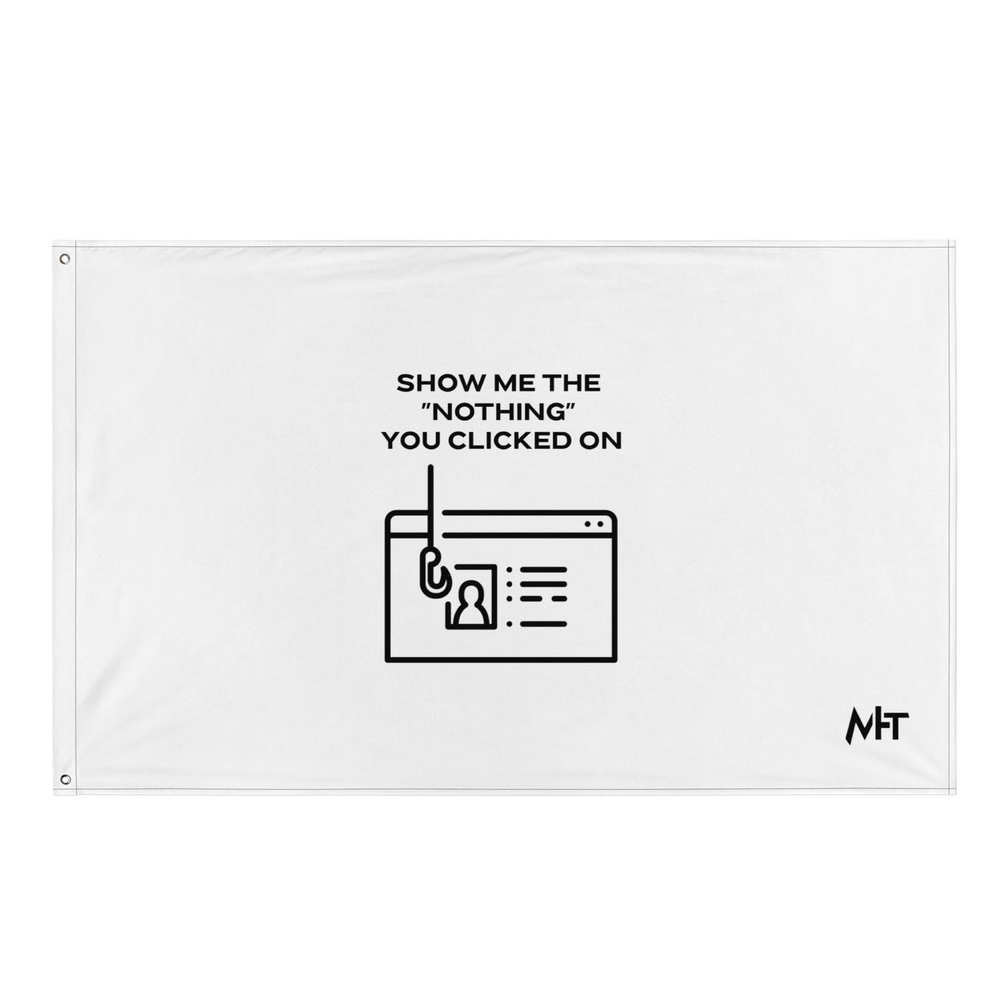 Show me the Nothing you Clicked on in Dark Text - Flag by DarkByteGear