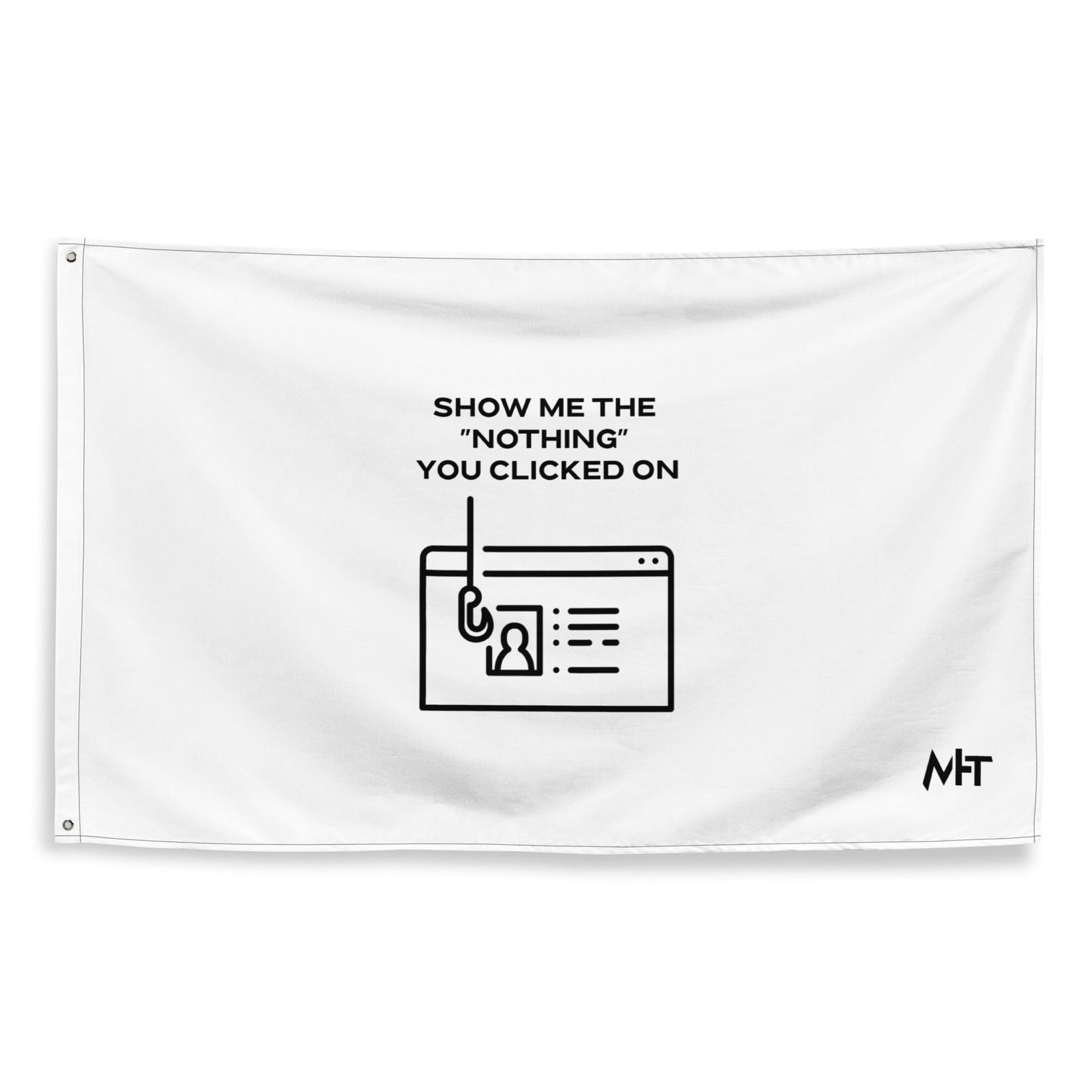 Show me the Nothing you Clicked on in Dark Text - Flag by DarkByteGear